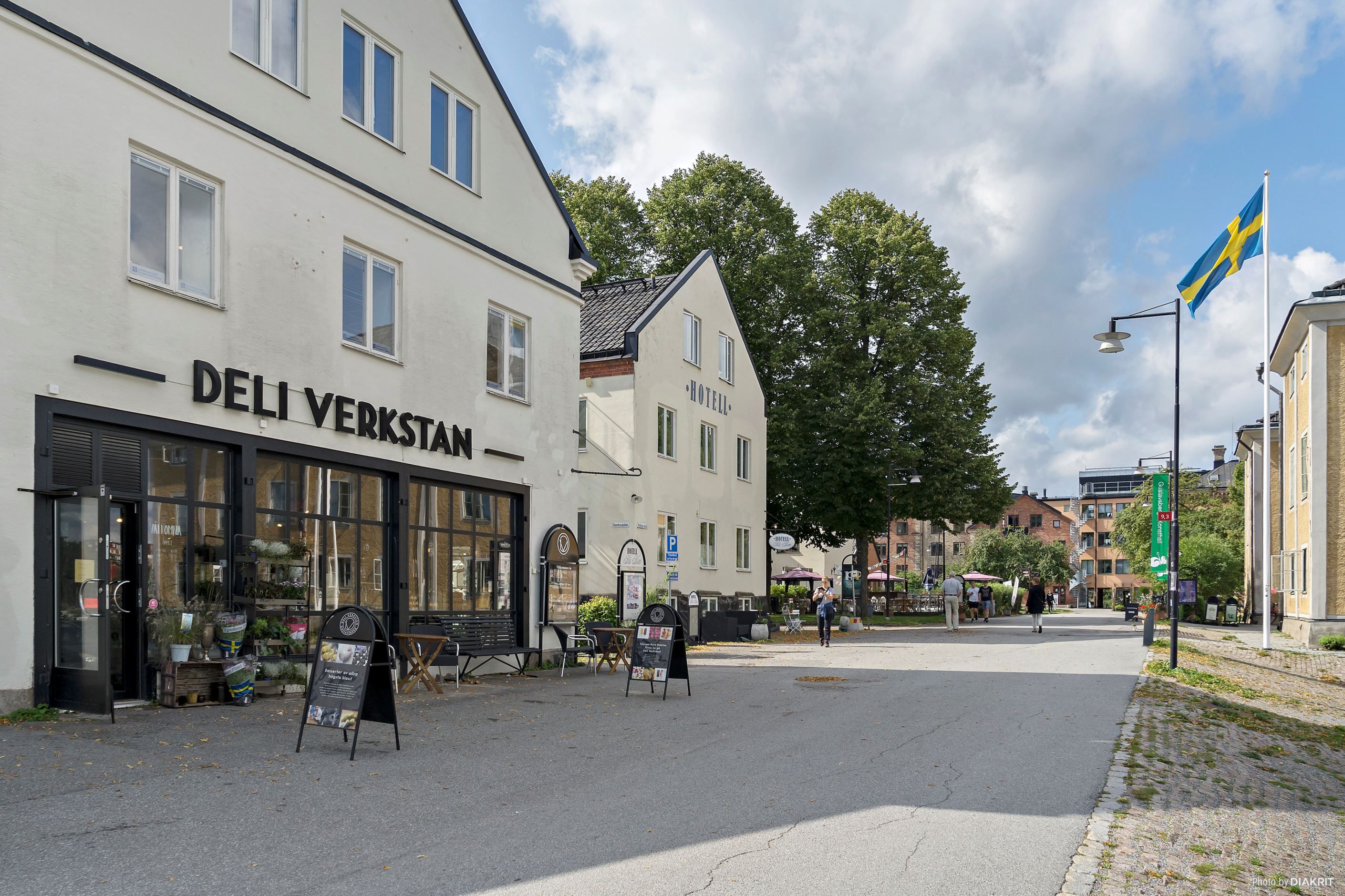 Fina promenadstråk i hamnen