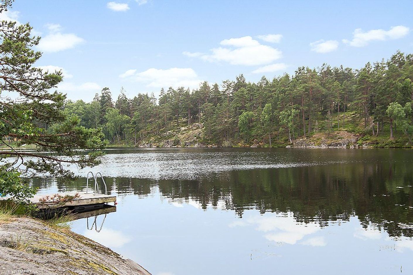 Några minuters promenad till badsjö