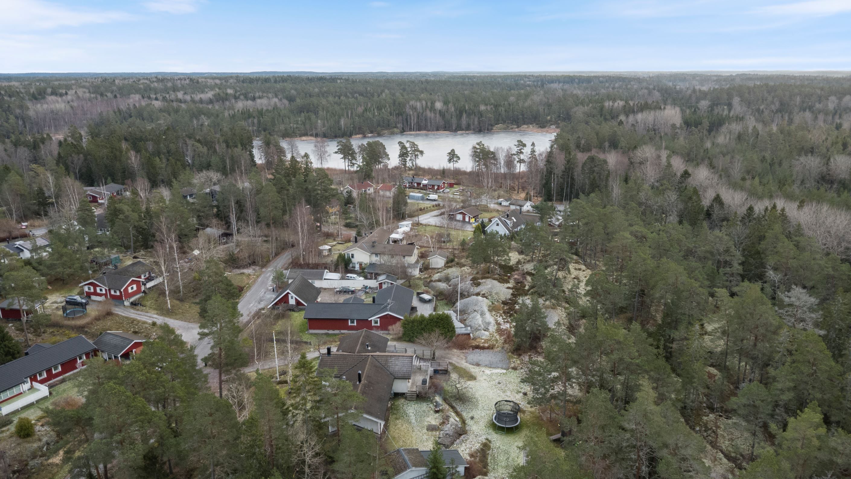 Mycket nära till insjö.