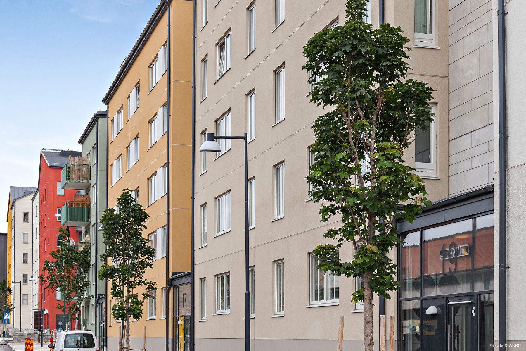 Chamottevägen med sina vackra fastigheter