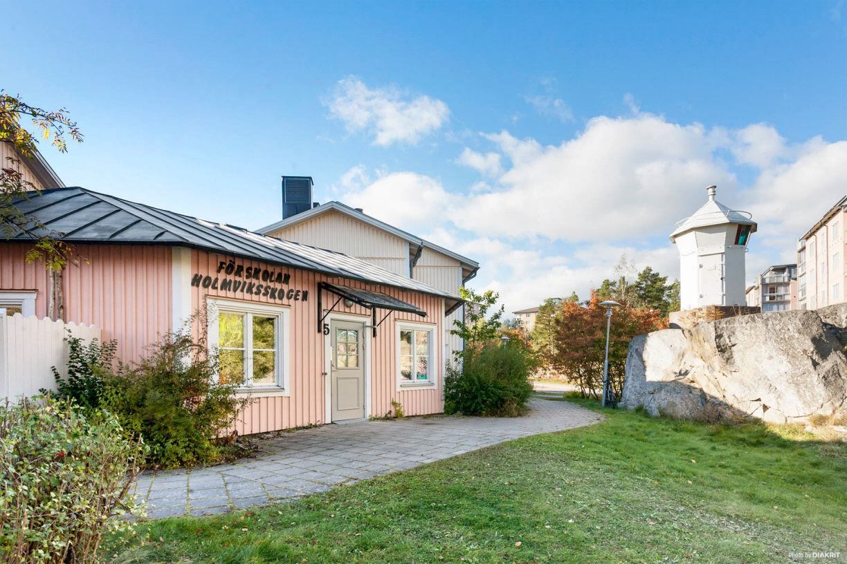 Mycket nära till populär förskola