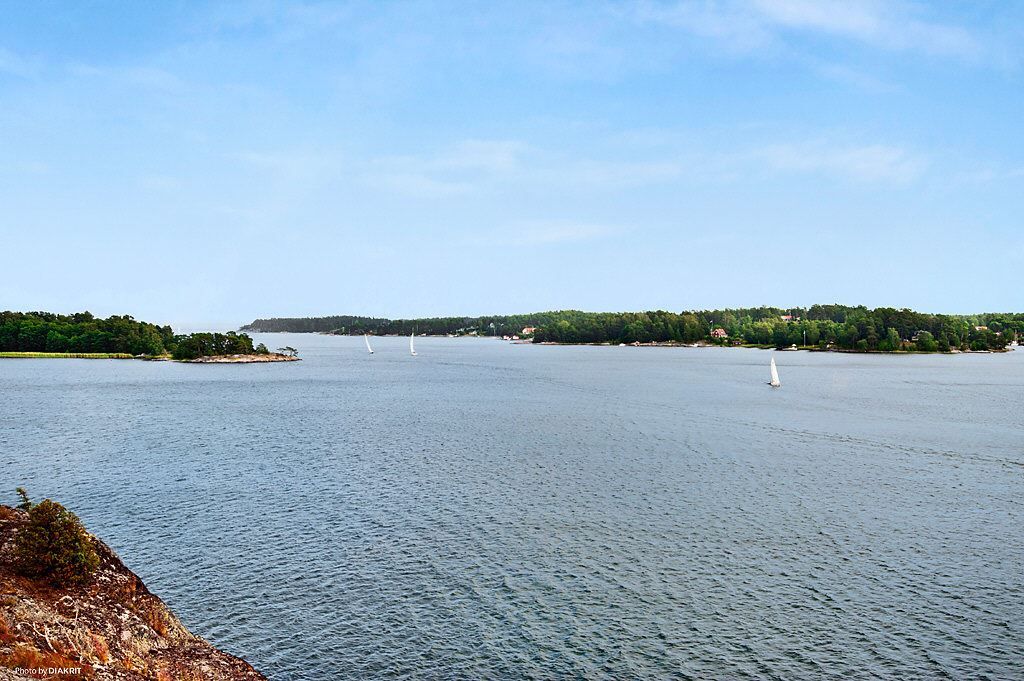 Utsikt över vackra Kanholmsfjärden