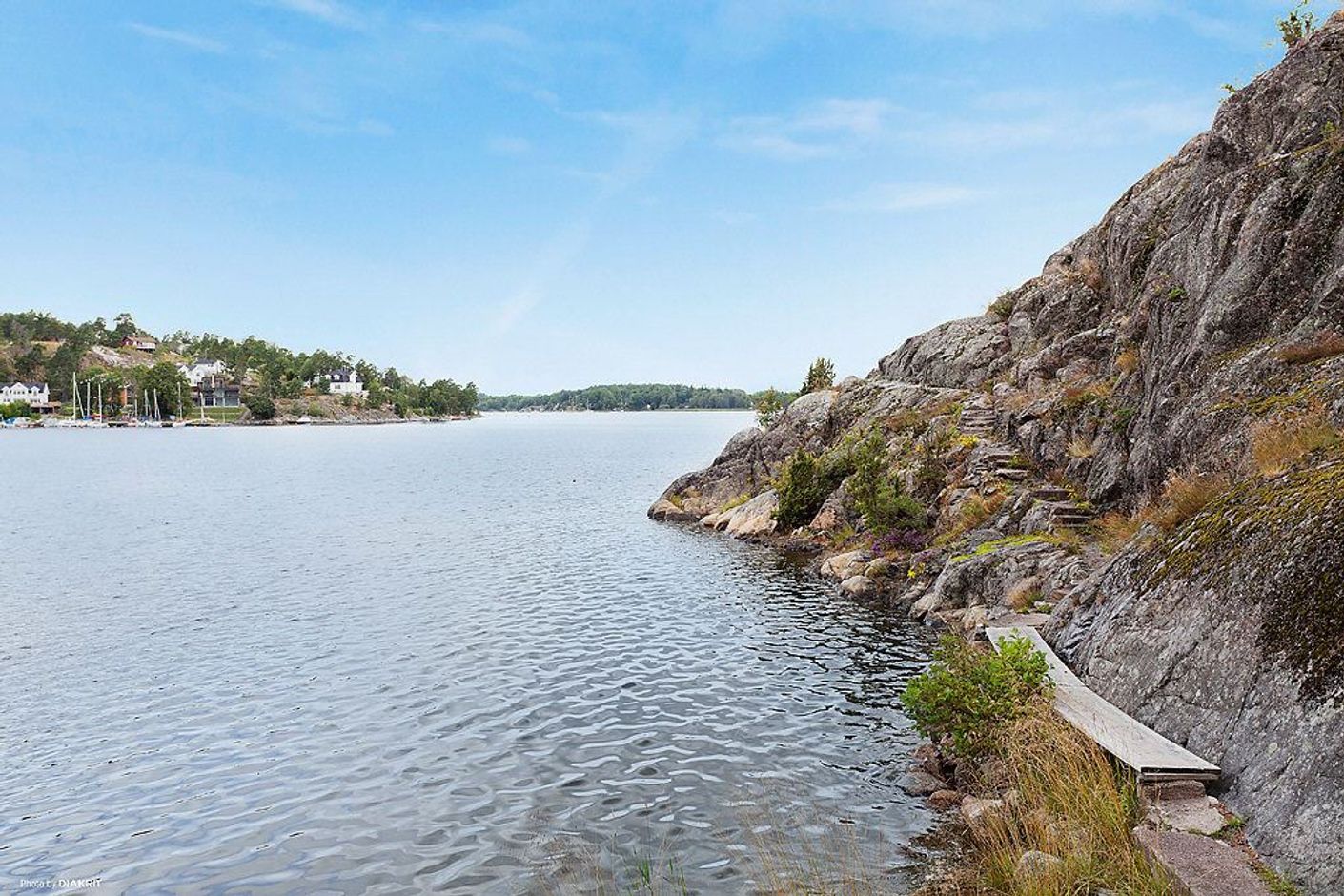 Promenadstråk vid fjärden