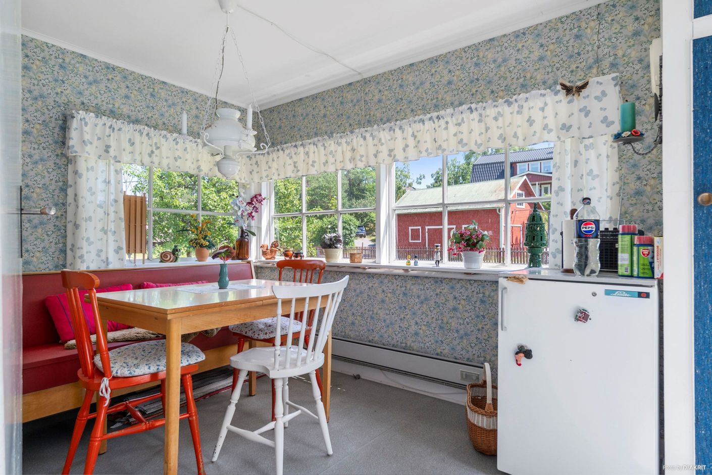Veranda med matplats