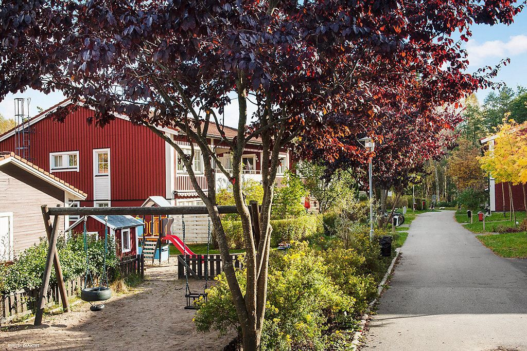 Häliga grönområden och flera lekplats