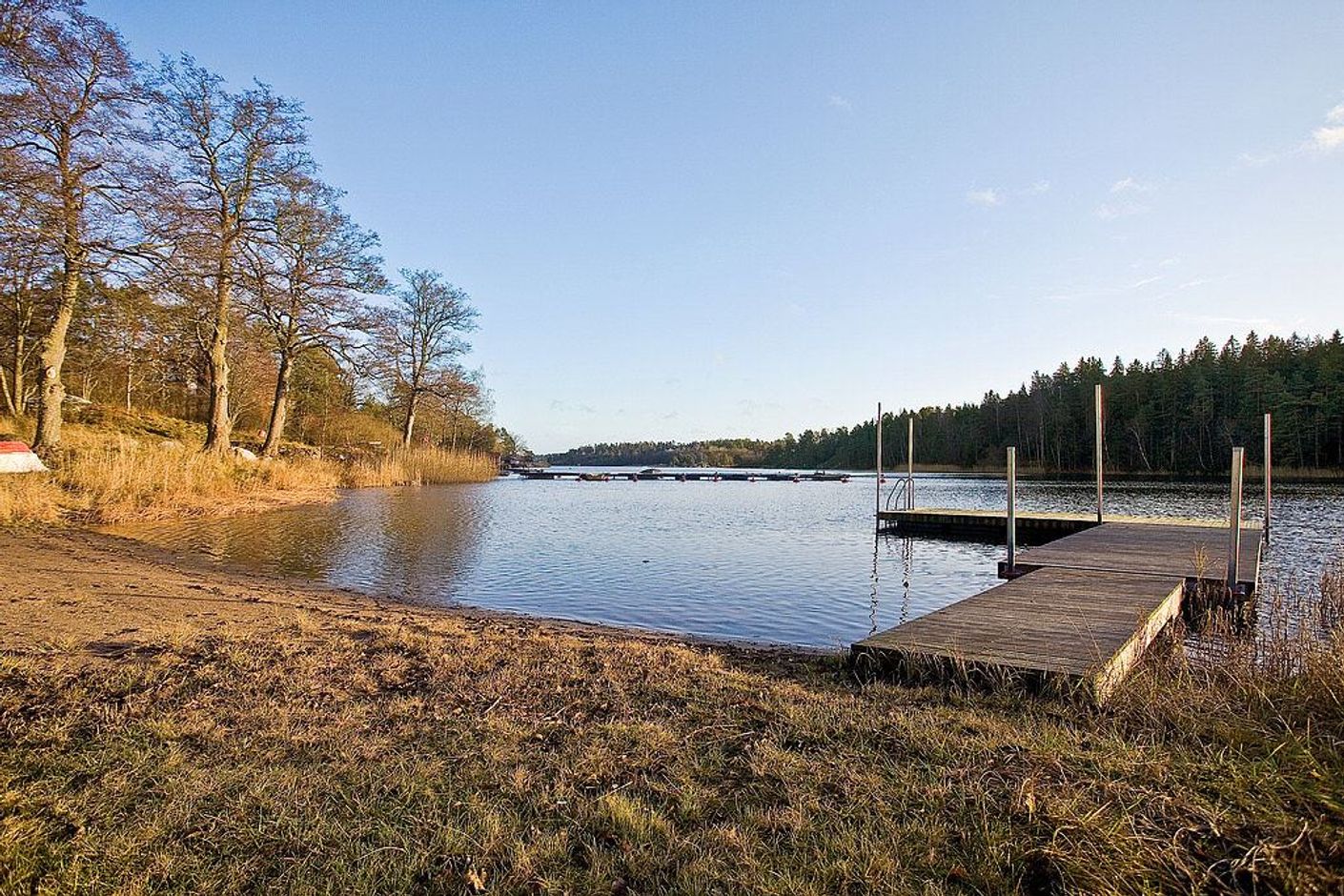 Sandstrand med bad