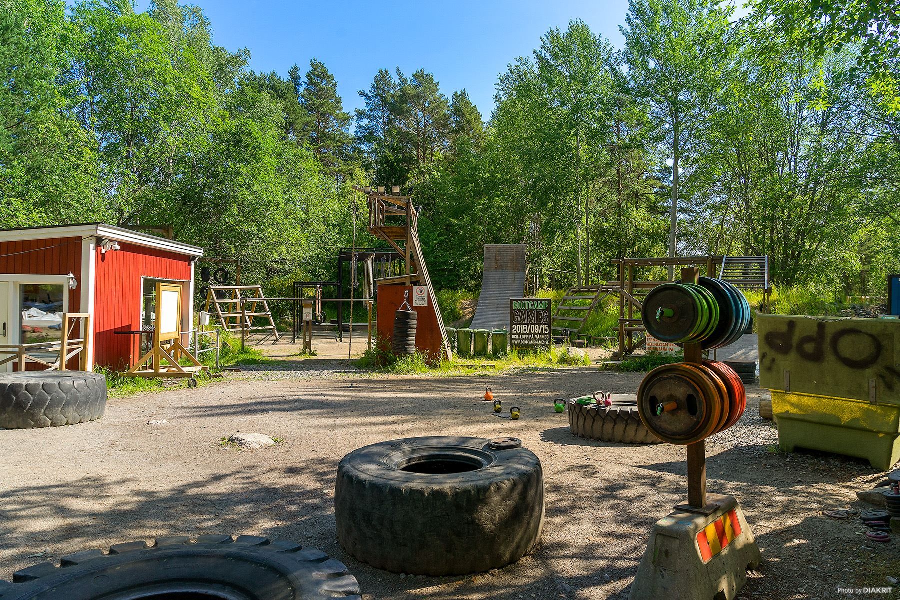 Hinderbana/ Bootcamp vid Näverängsvägen.