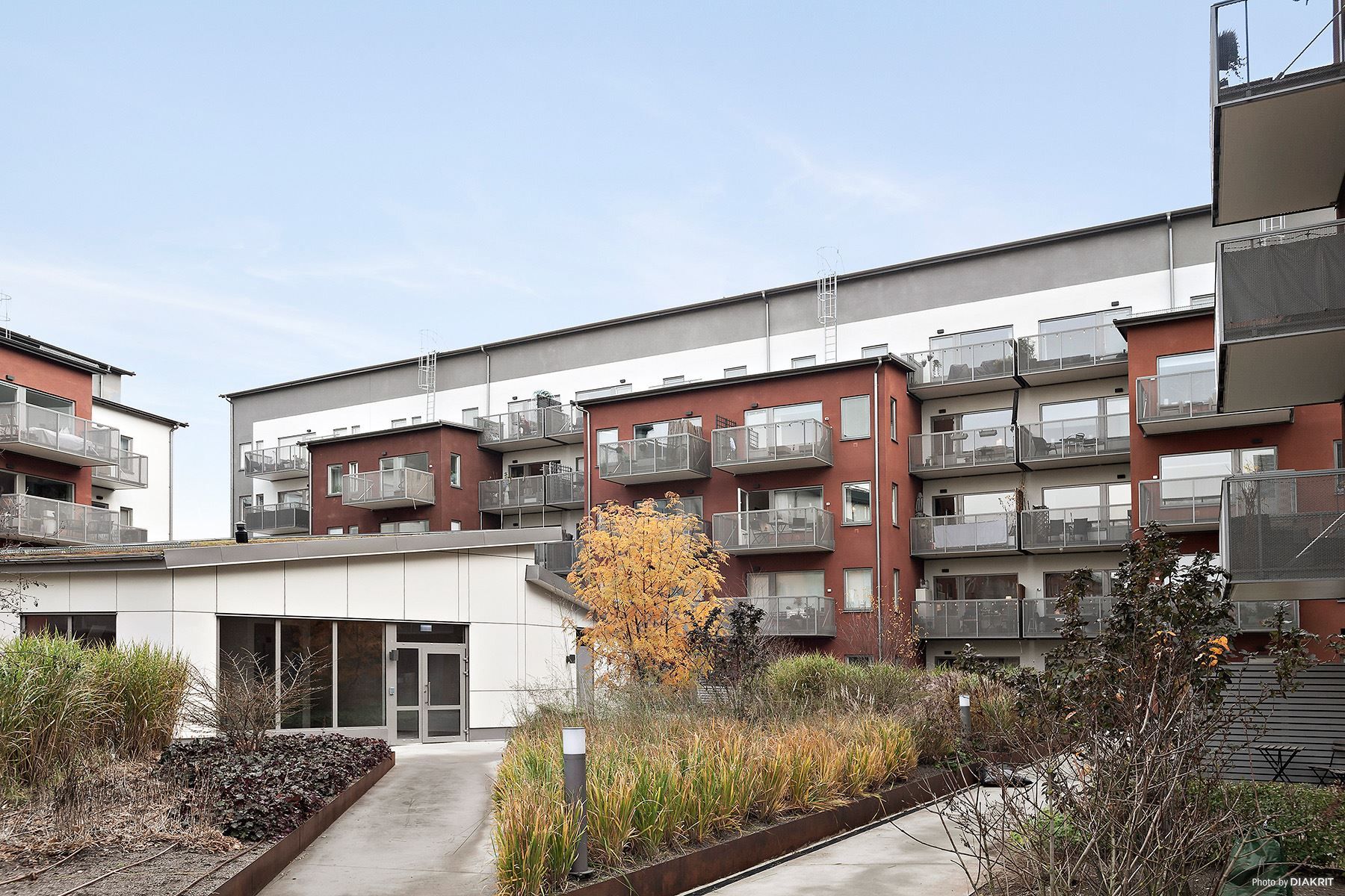 Ingång till föreningens garage