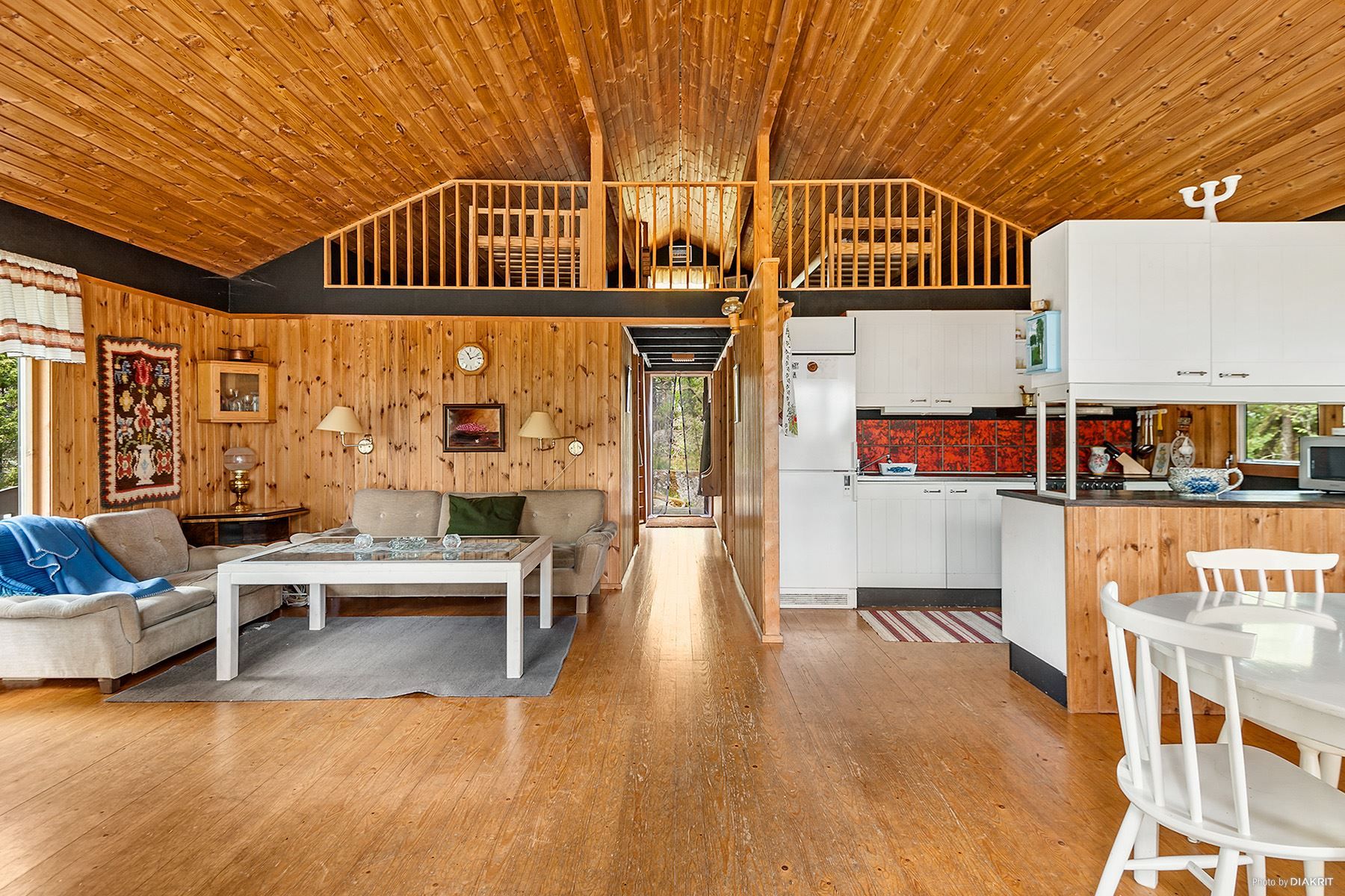 Sällskapsdel med högt i tak