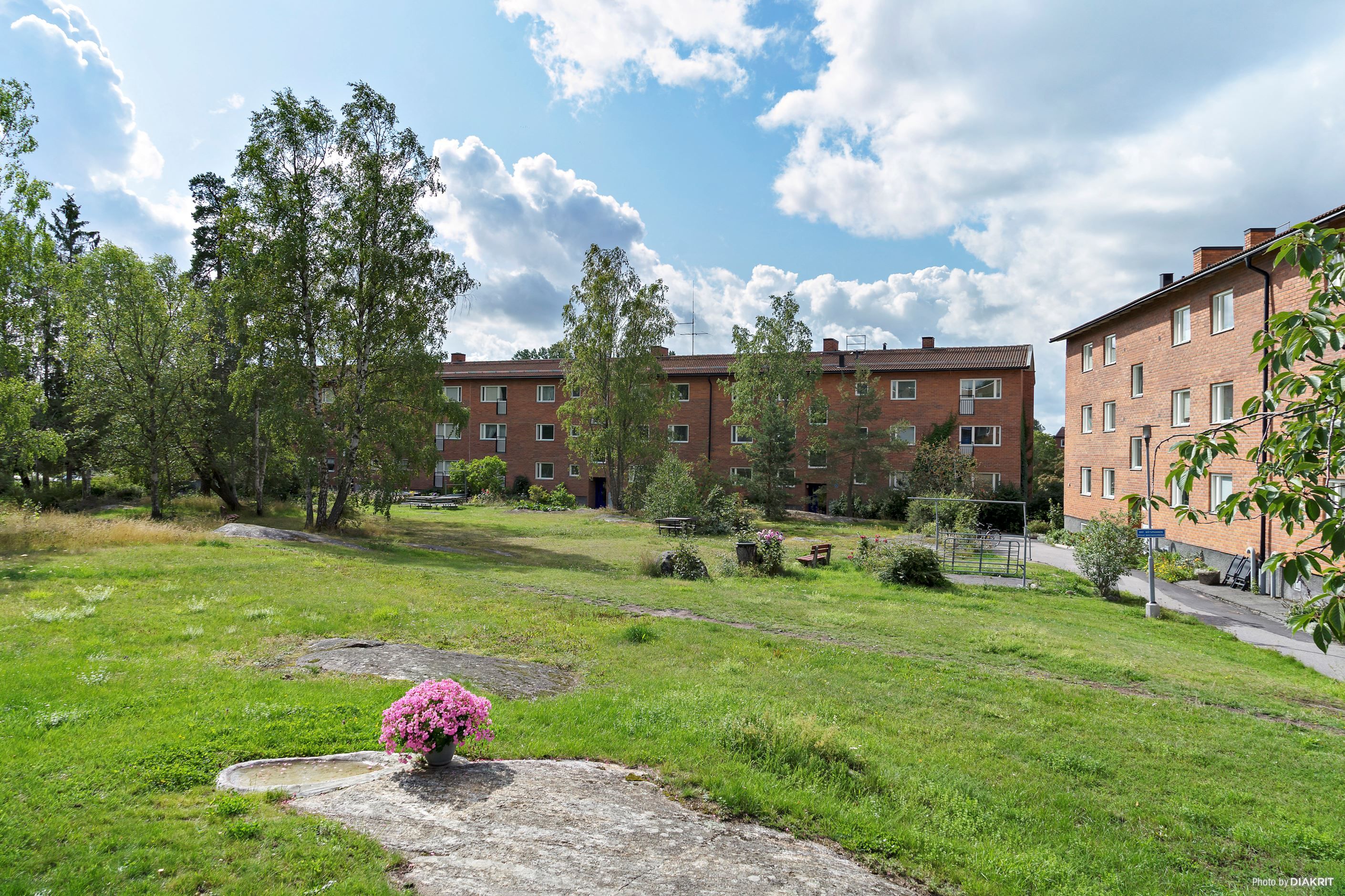 Härlig innergård