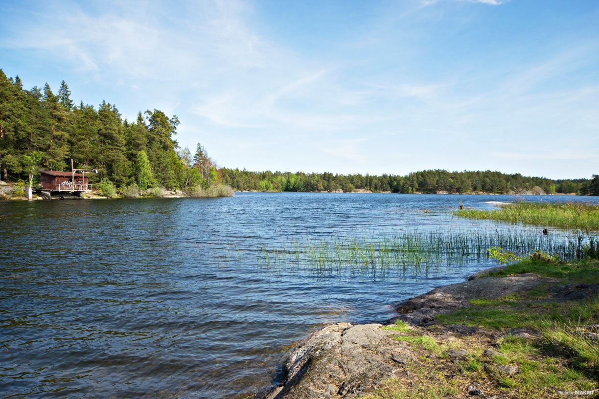 Kvarnsjön - idealisk badsjö på promenadavstånd.