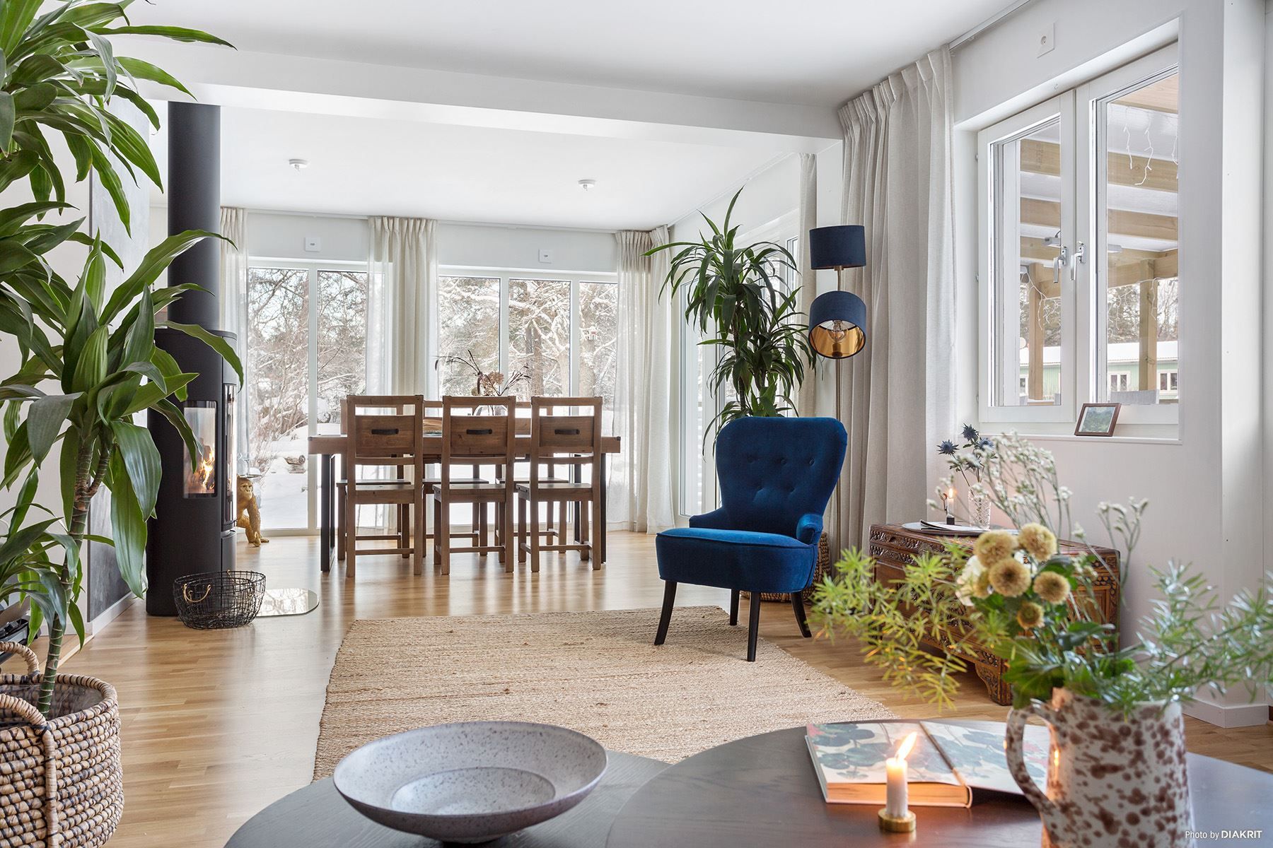 Tillbyggt vardagsrum