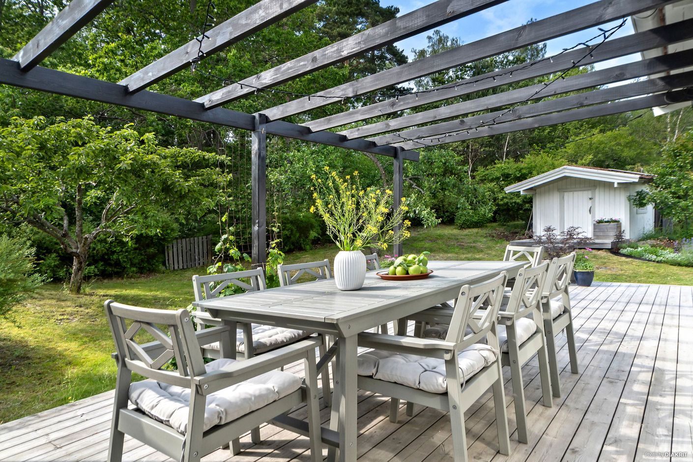 Altan med pergola