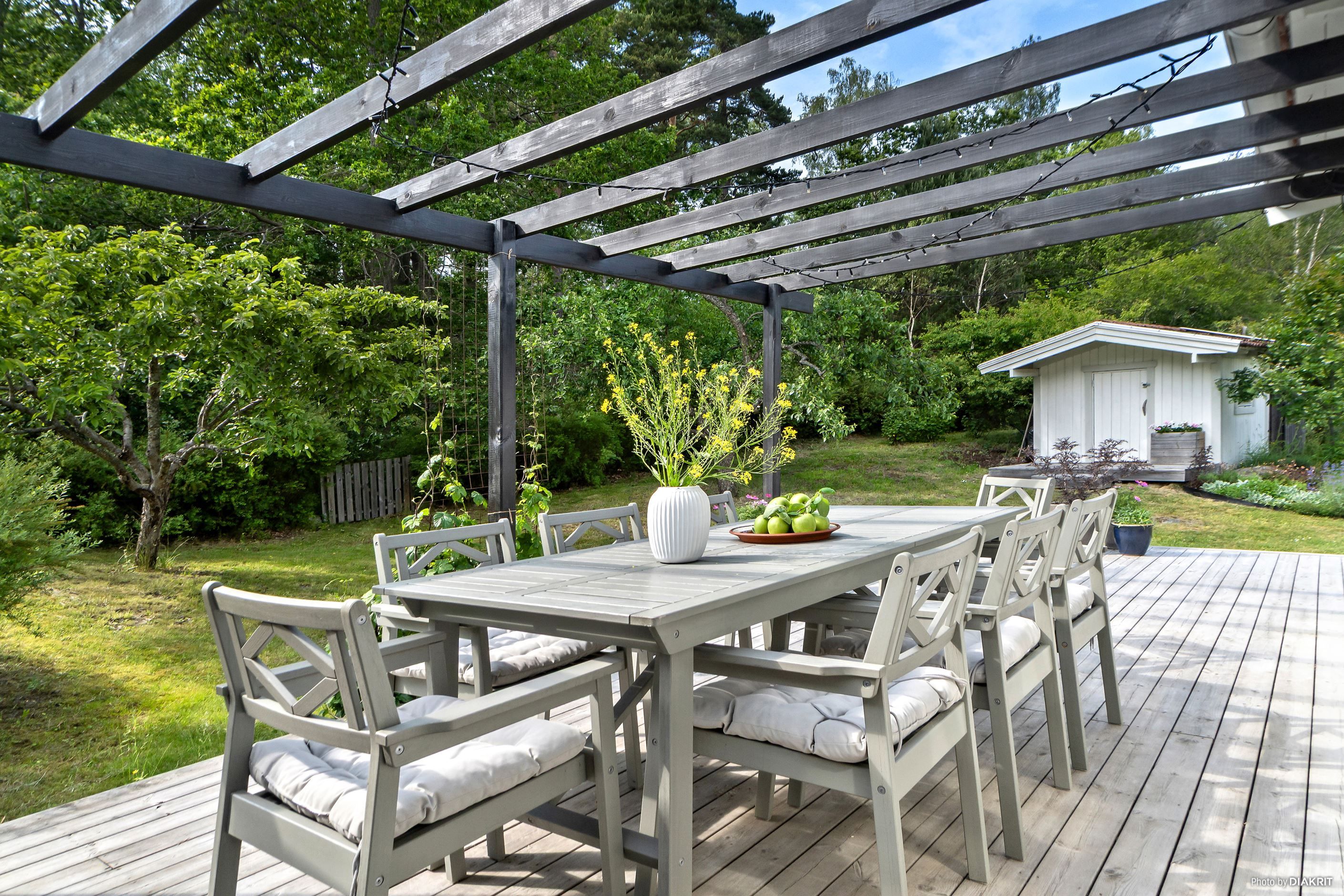 Altan med pergola
