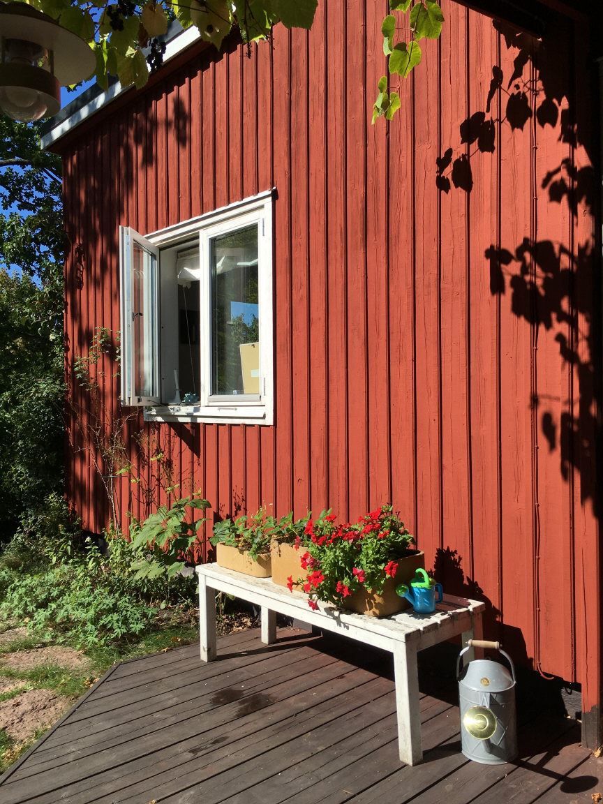 Soliga platser i trädgården