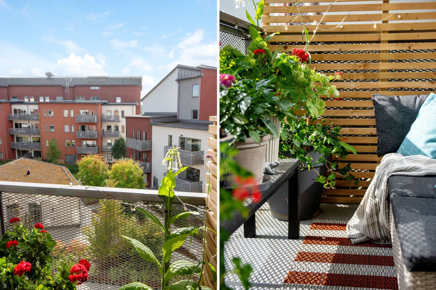 Högt belägen och bra vinkel mot solen.