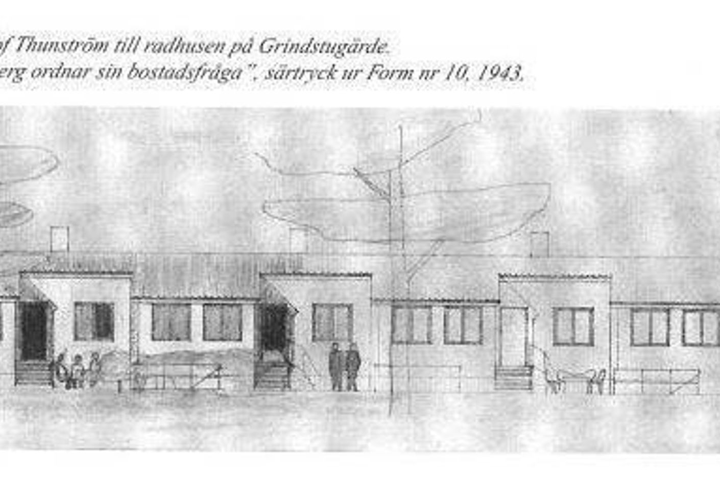 Ritning - Grindstugärde