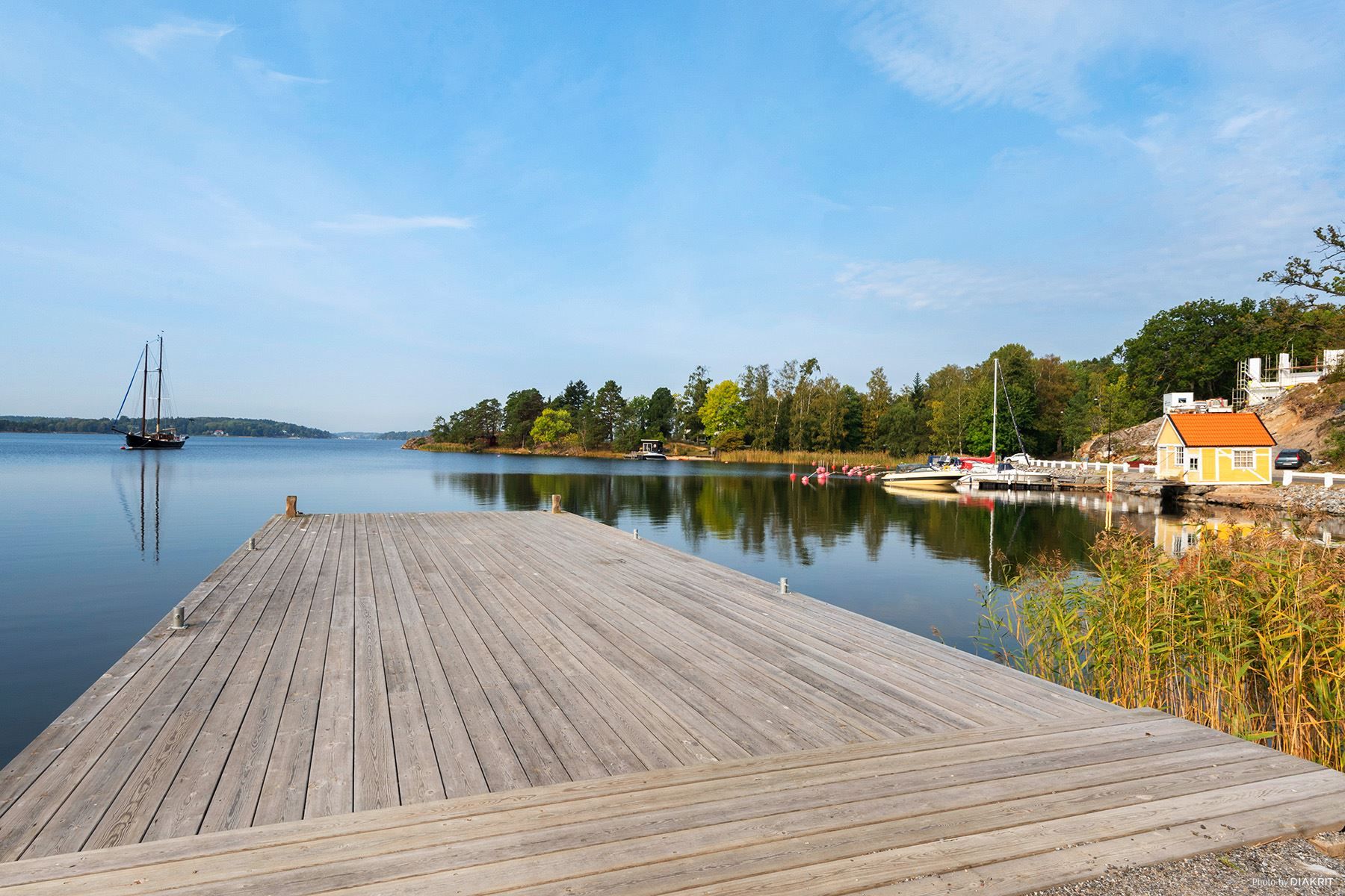 Brygga vid Torsbyfjärden