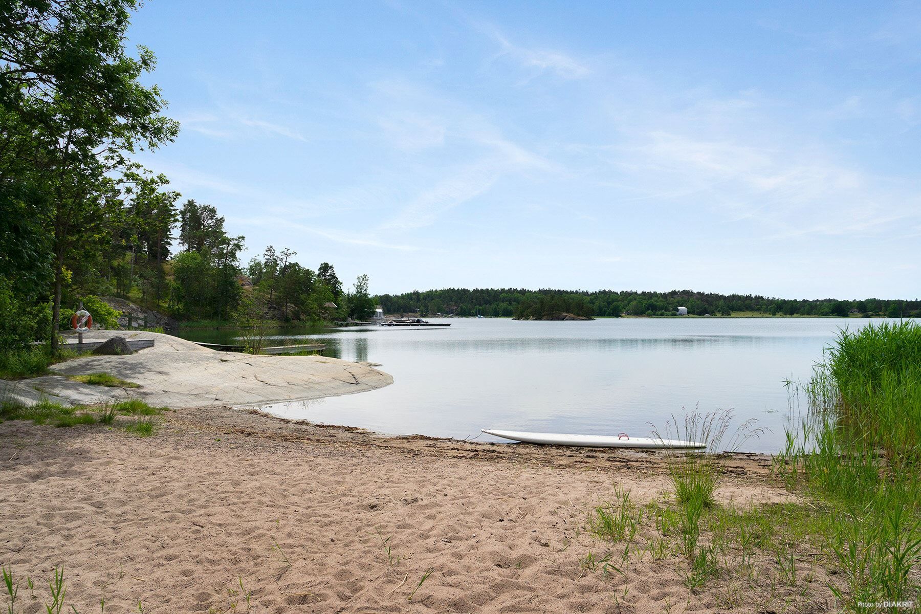 Strand i området