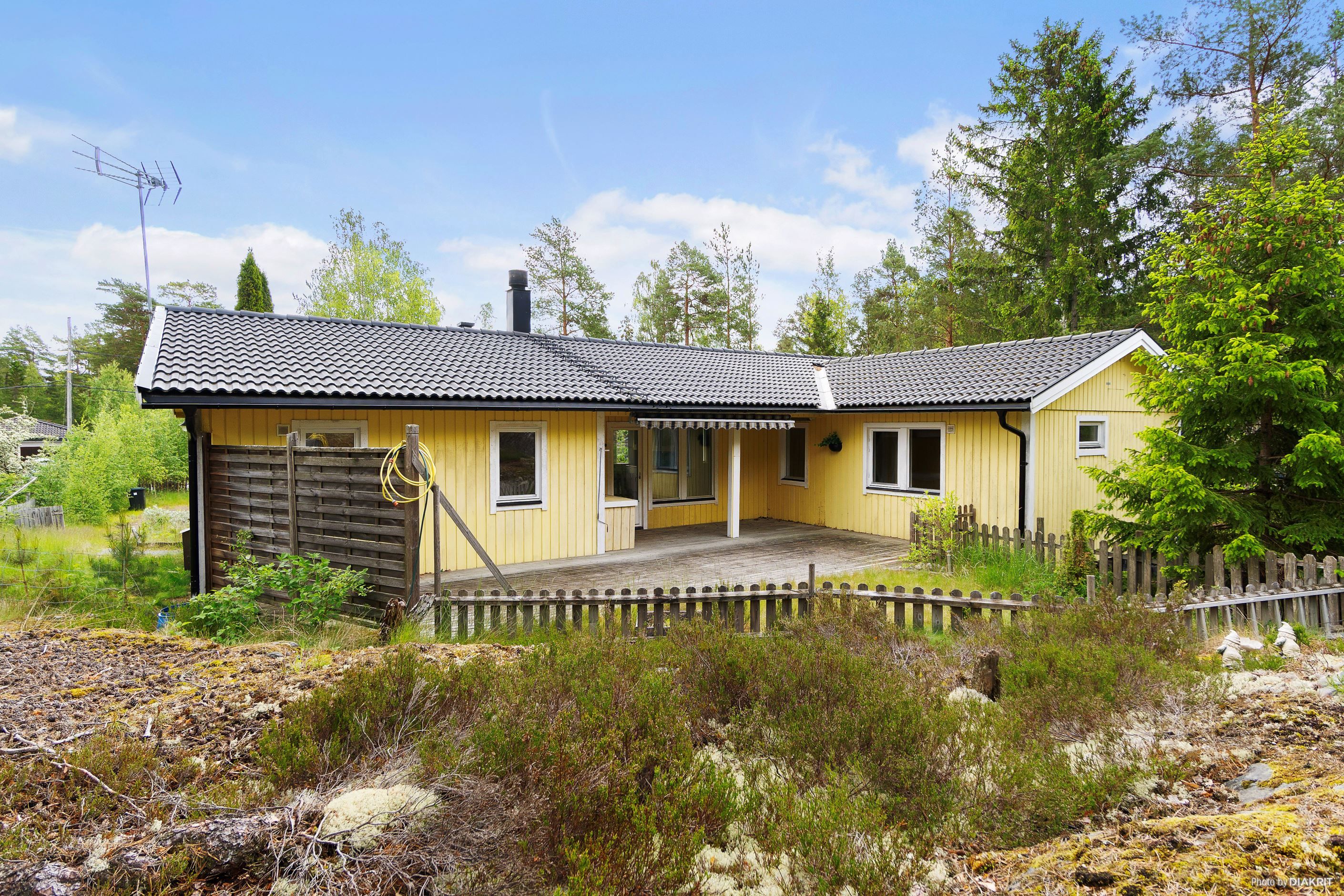 Uteplats mot baksidan