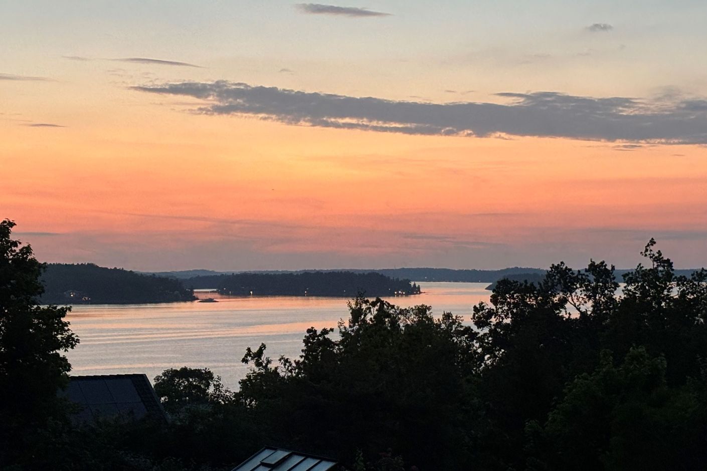 Solnedgång från takterrass