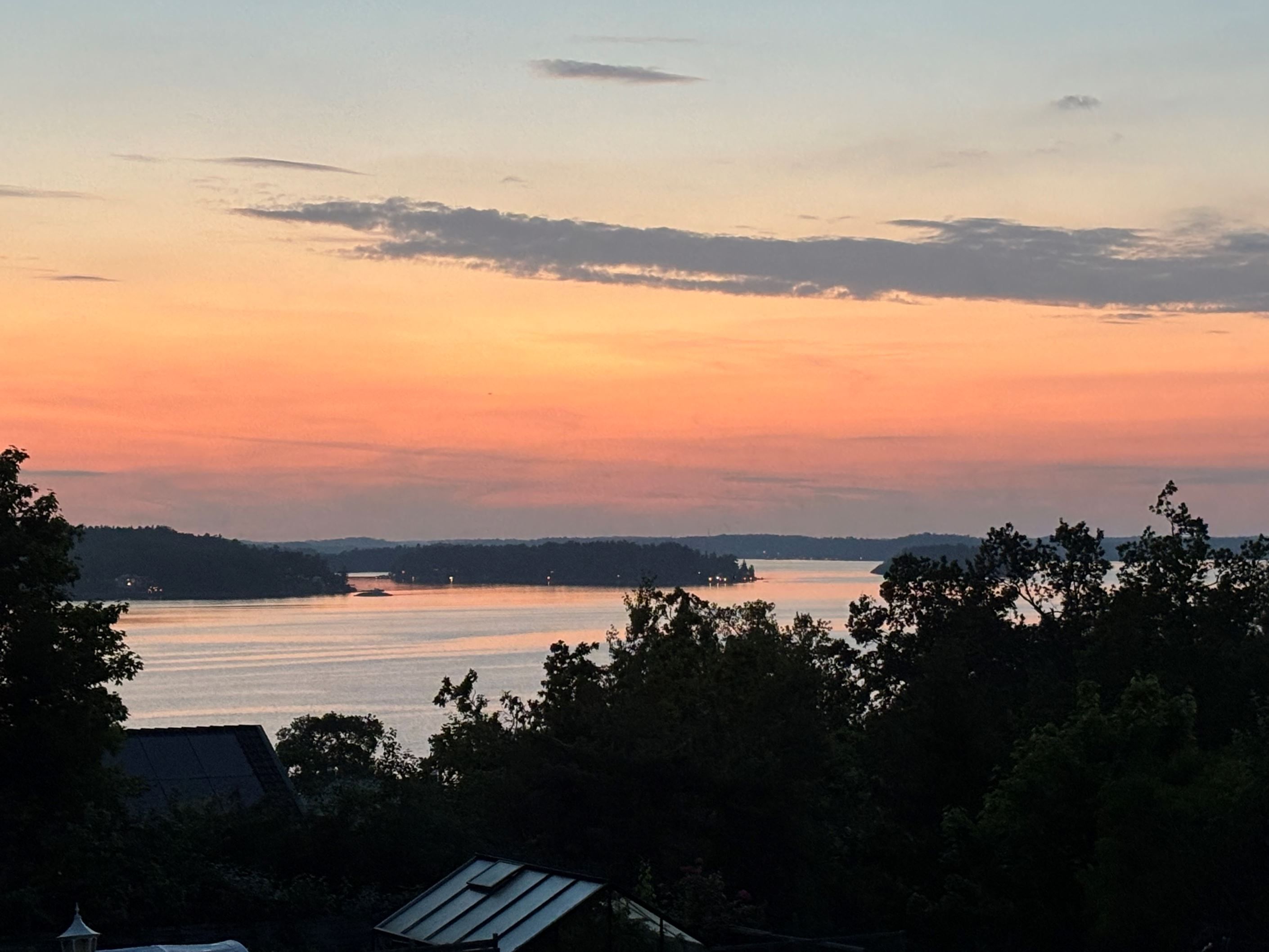 Solnedgång från takterrass