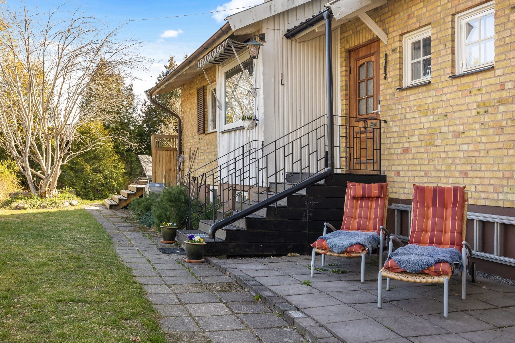 Flertalet fina uteplatser