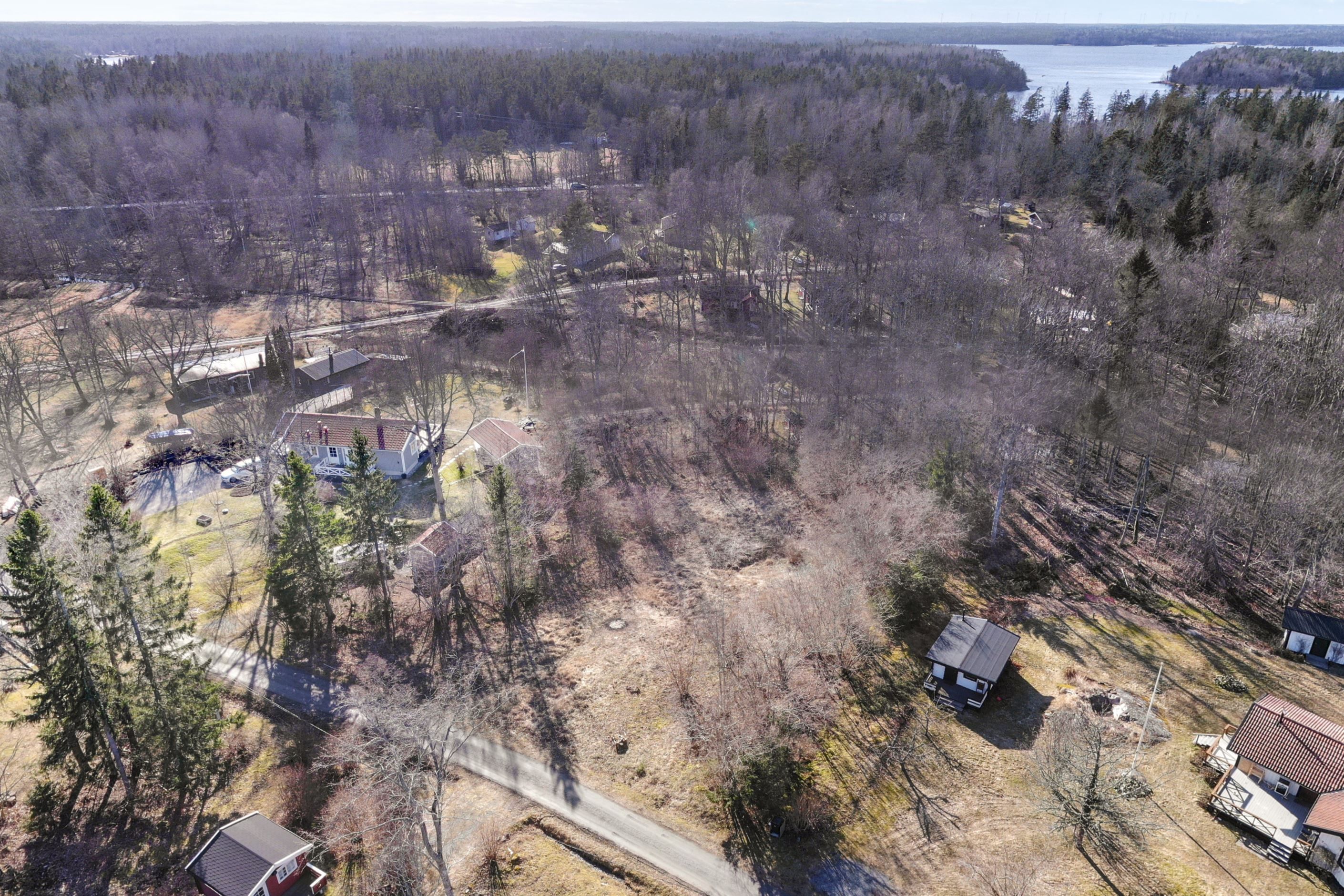 Flygfoto över tomten