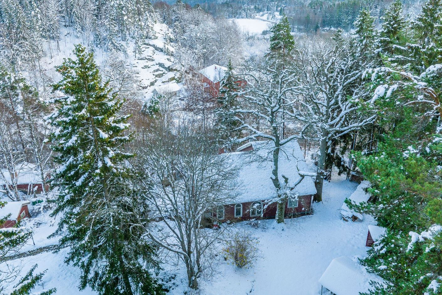 Huset sett från ovan