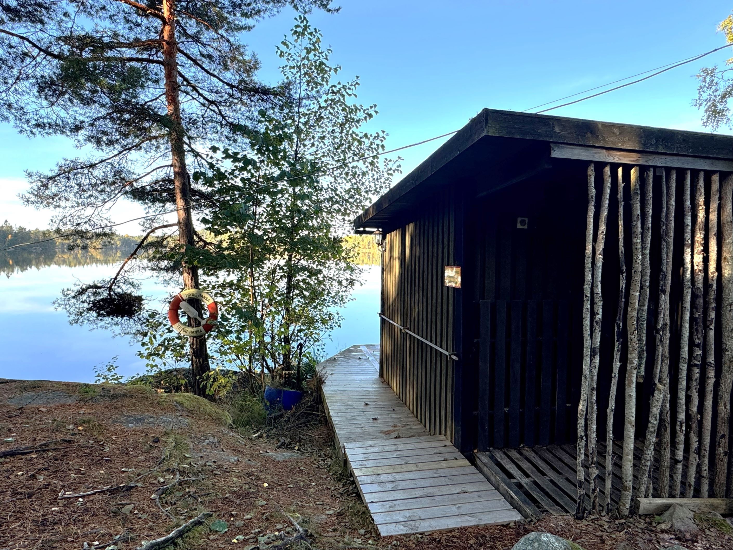 Tillgång till vedeldad bastu - badrocksavstånd