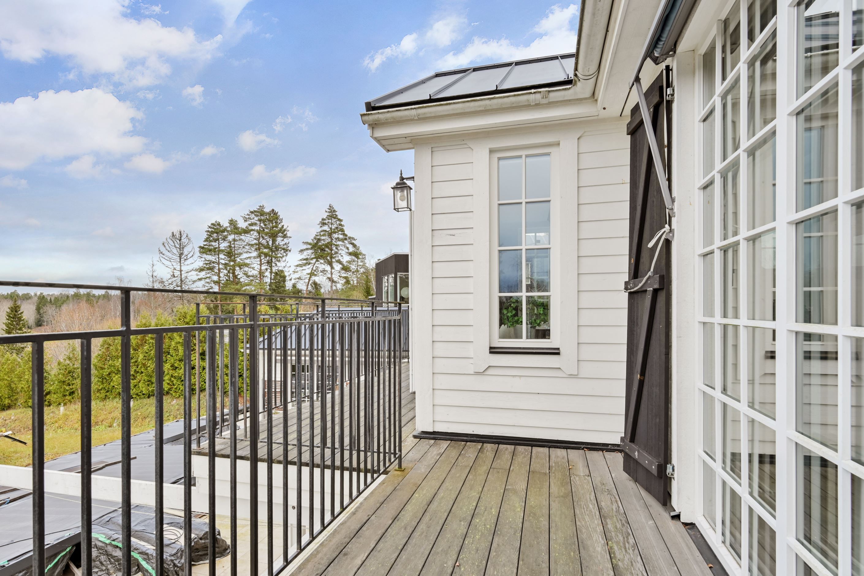 Balkong med utgång från master bedroom