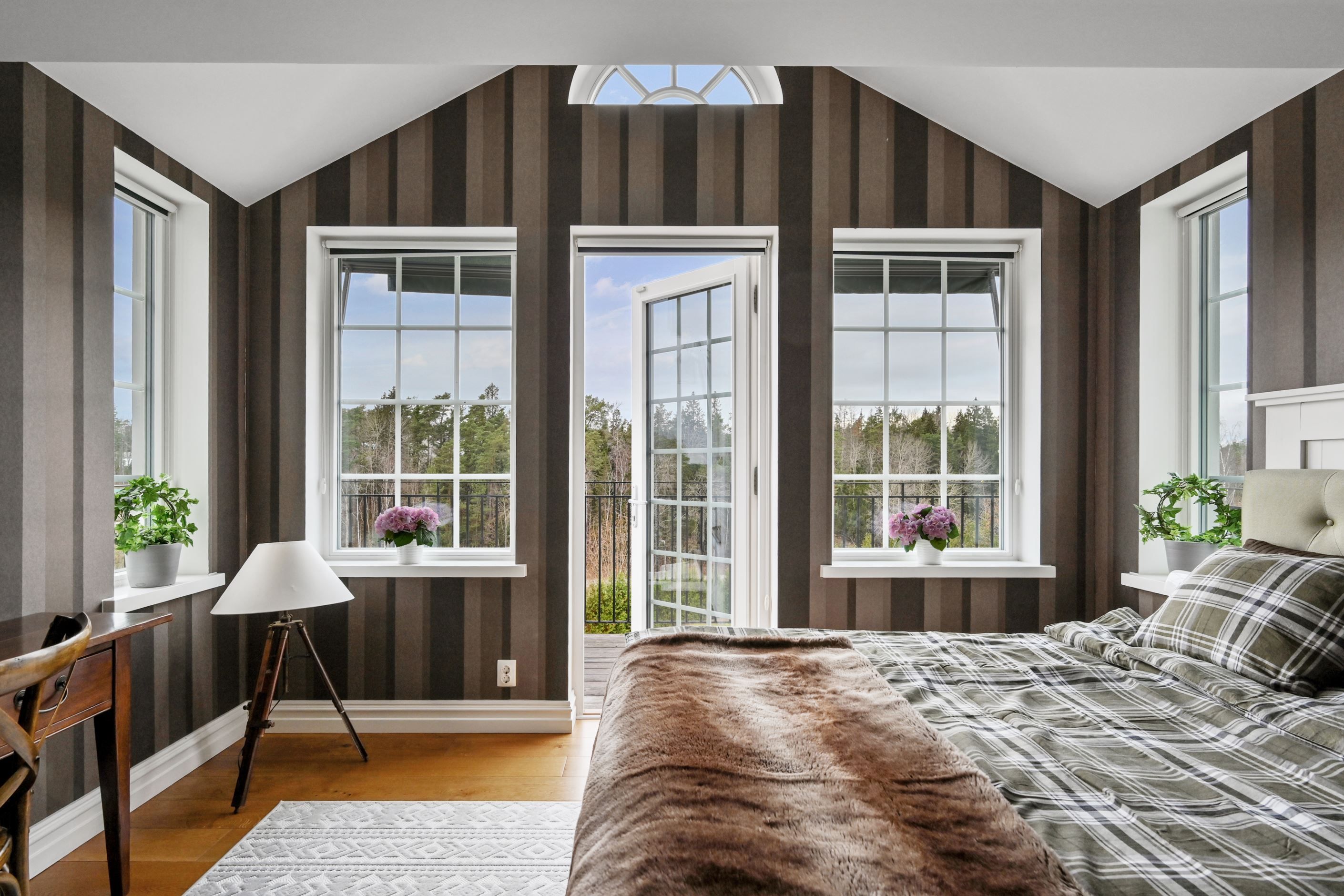 Utgång till balkongen