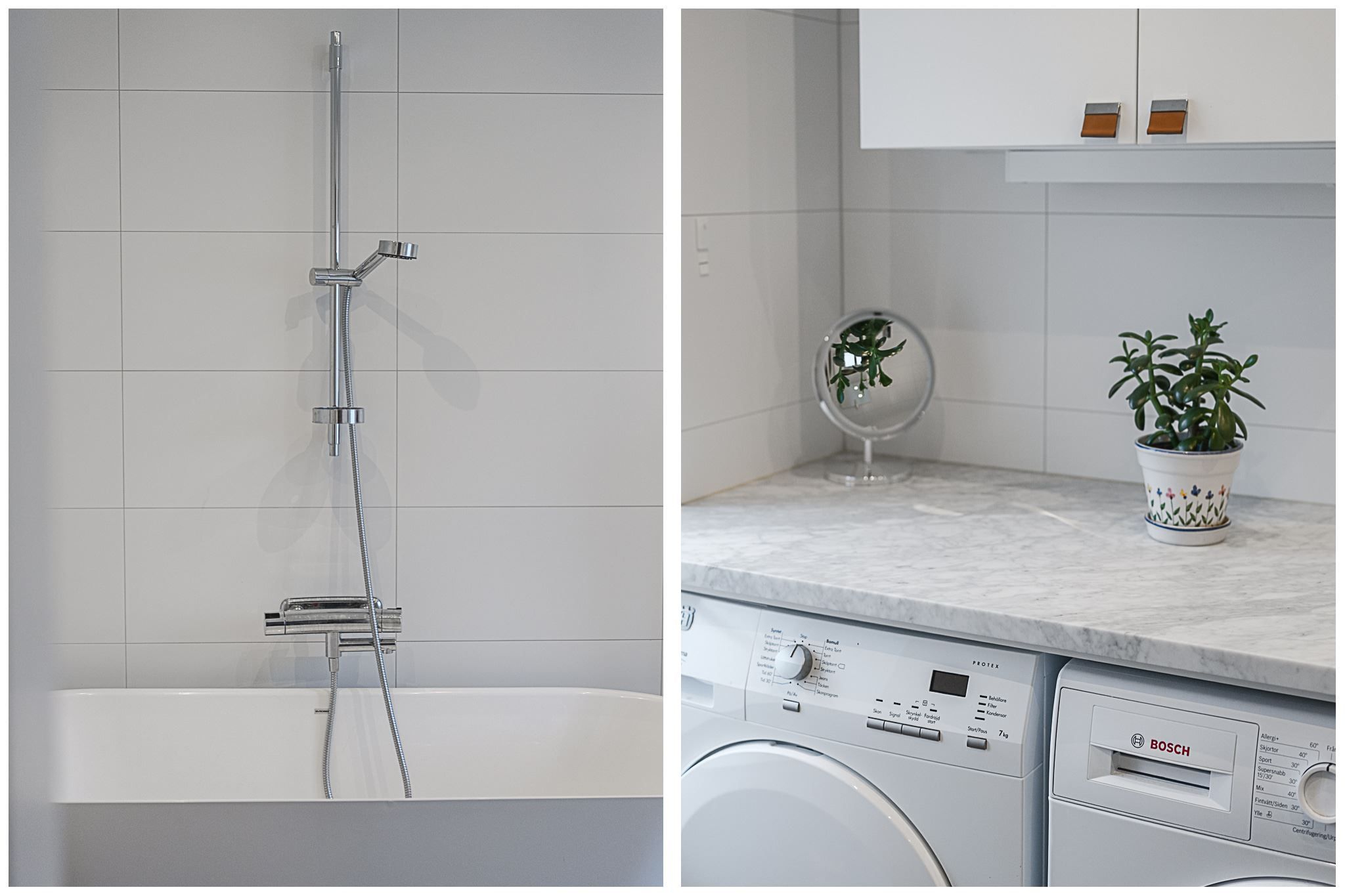 Badrum med tvättstuga