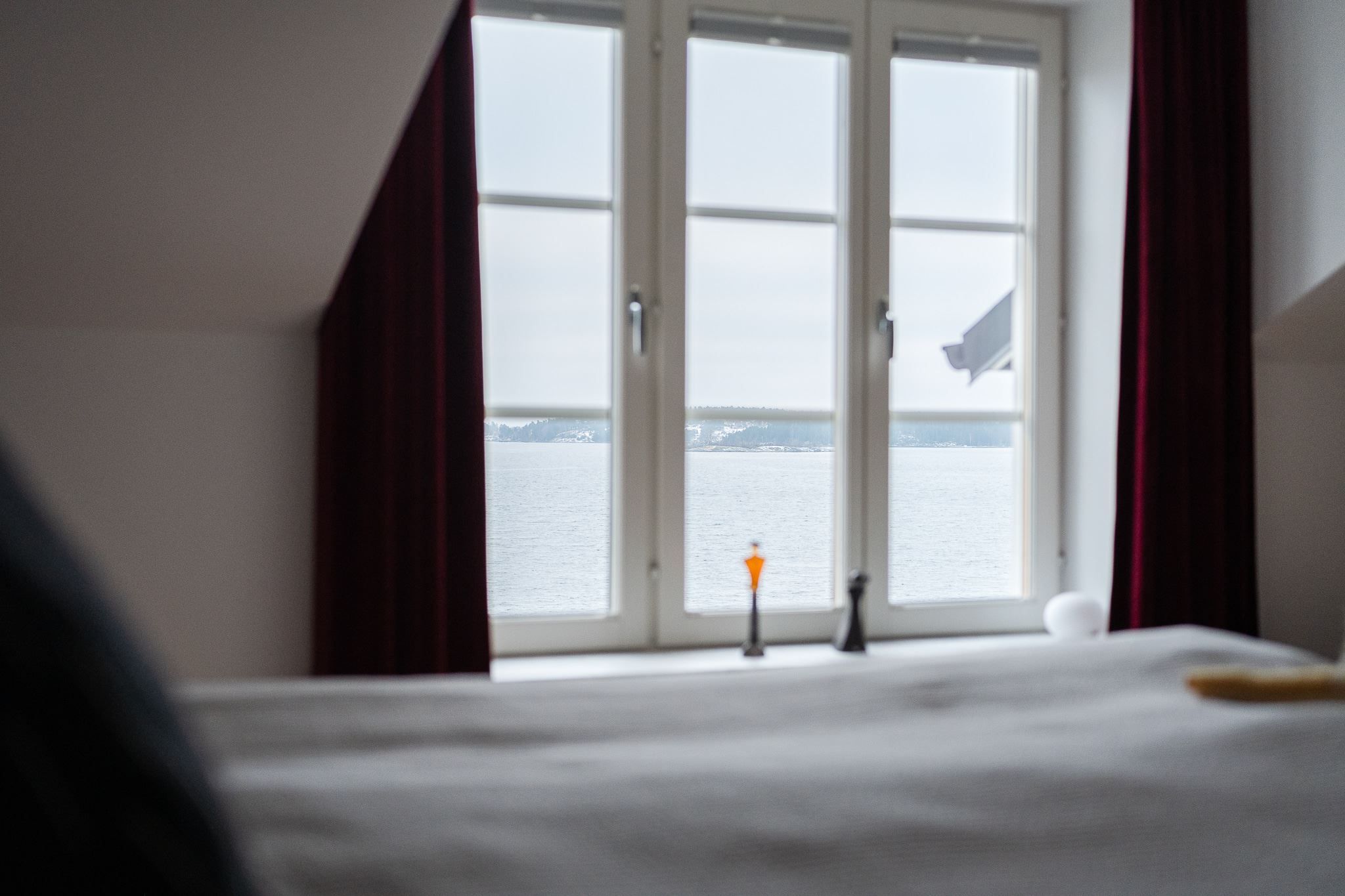 Havsutsikt från sängen