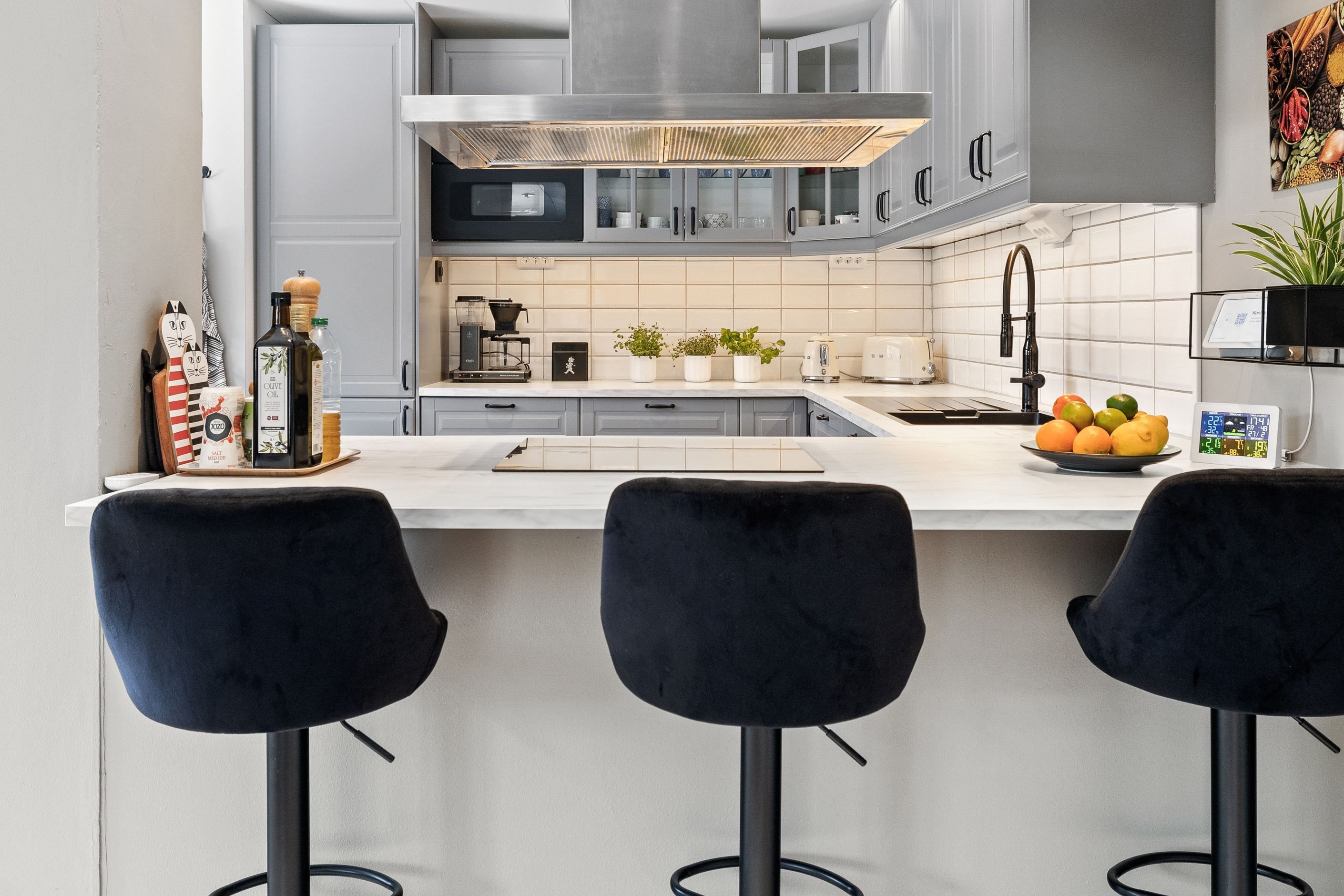 Bardisk och skönt häng när kocken lagar mat