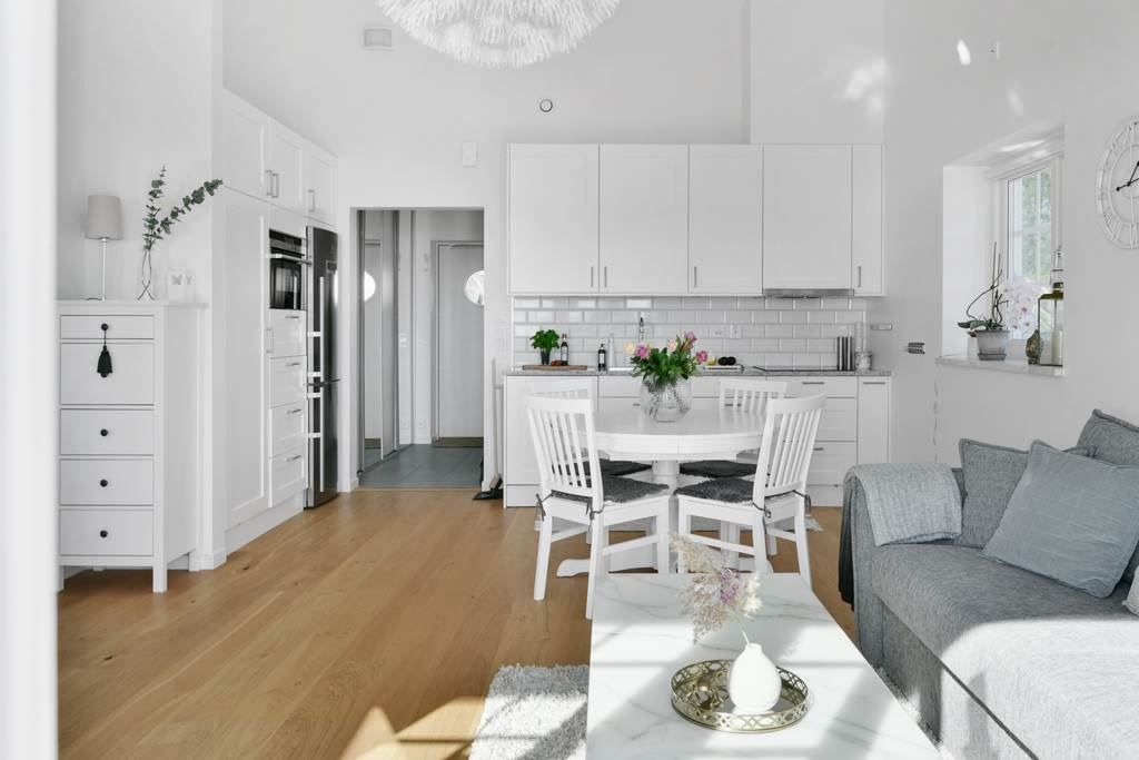 Trevlig vy över hela rummet