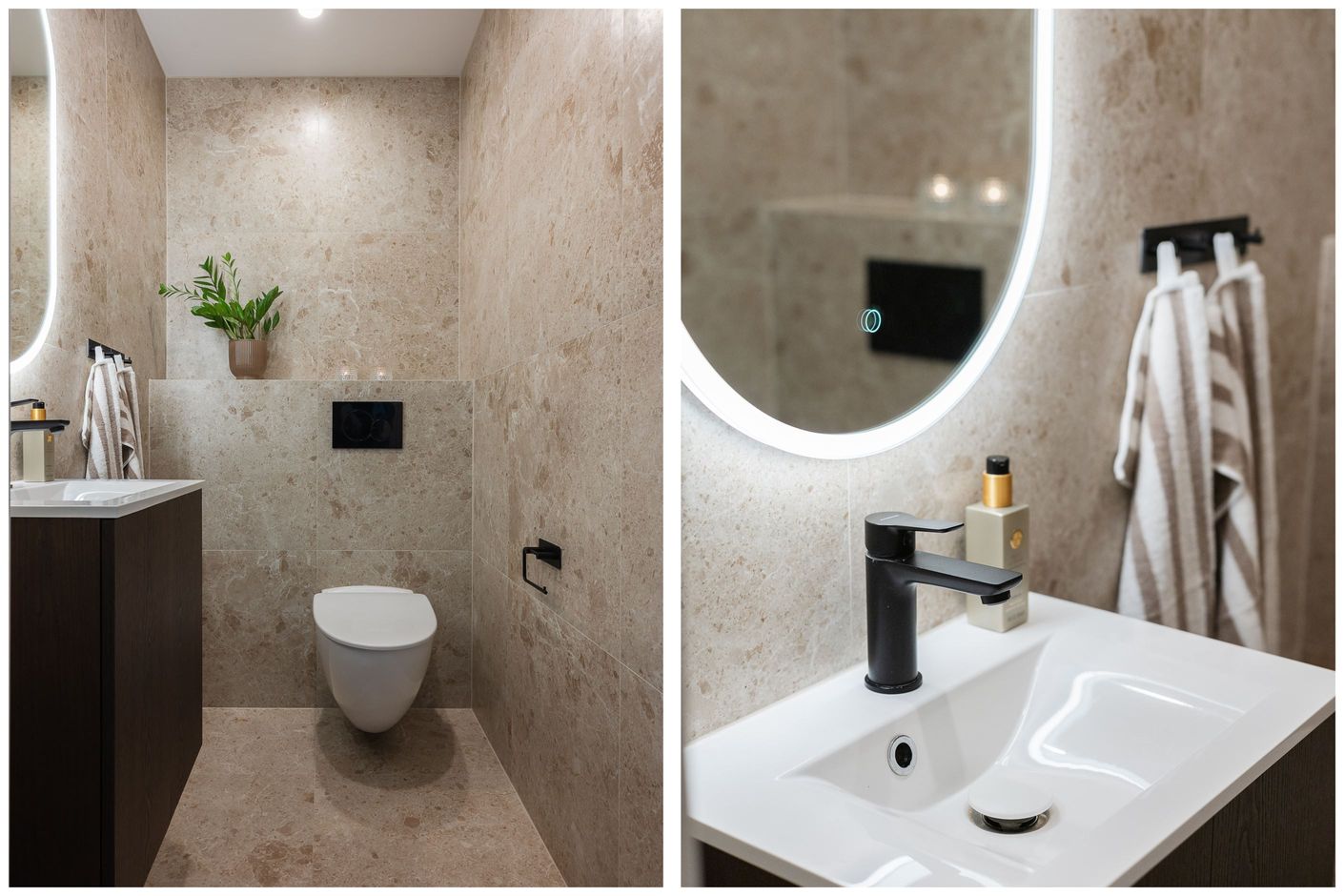 Nyrenoverat galet snyggt badrum