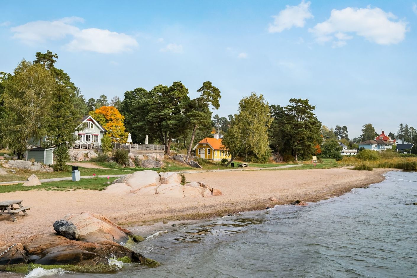 Närliggande havsbad, Solbrännan
