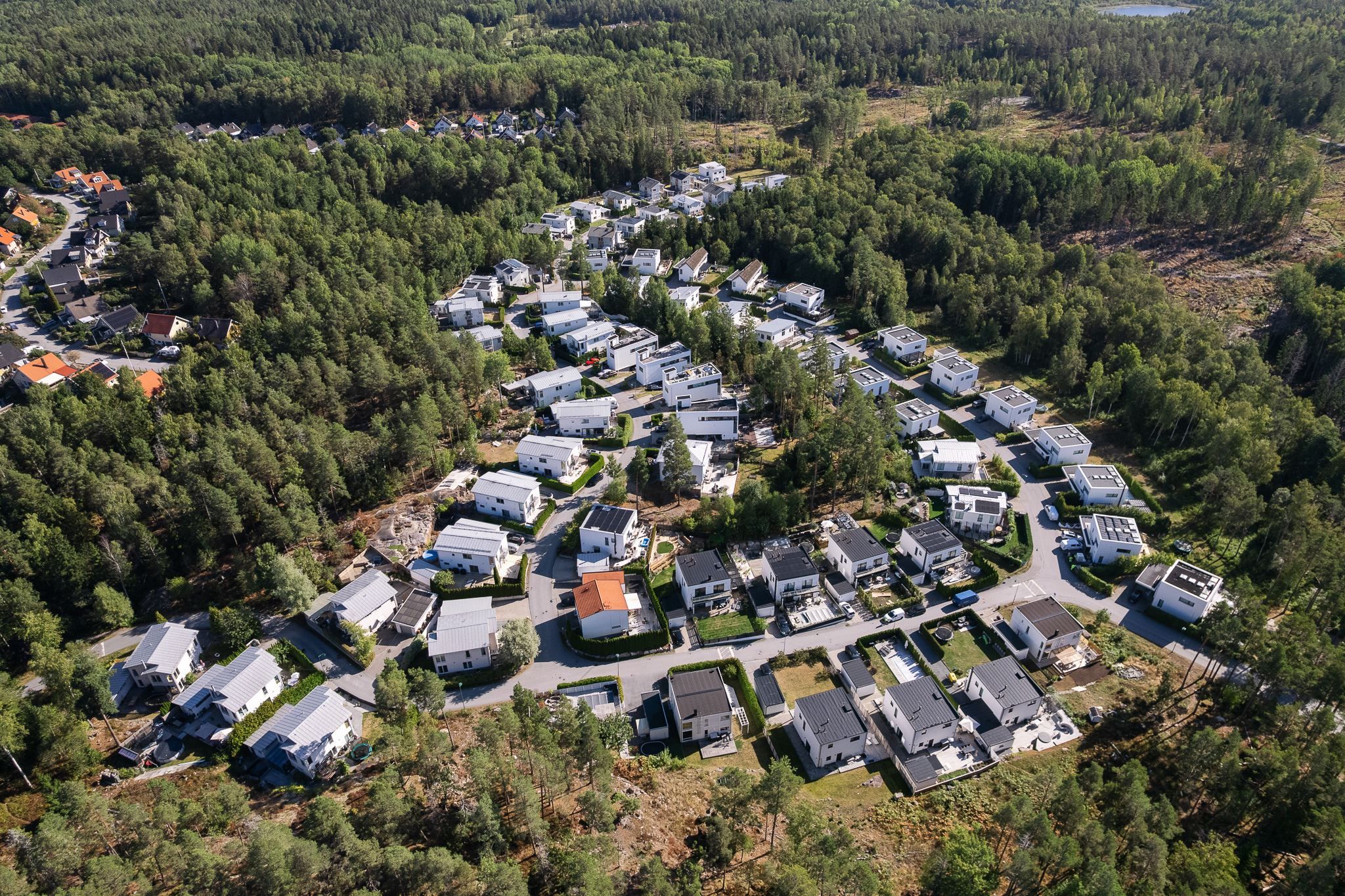 Vy över området