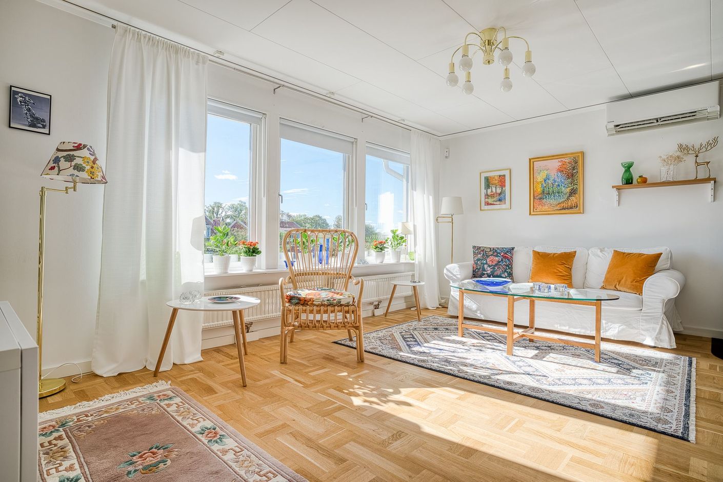 Med gott om plats för familj och vänner