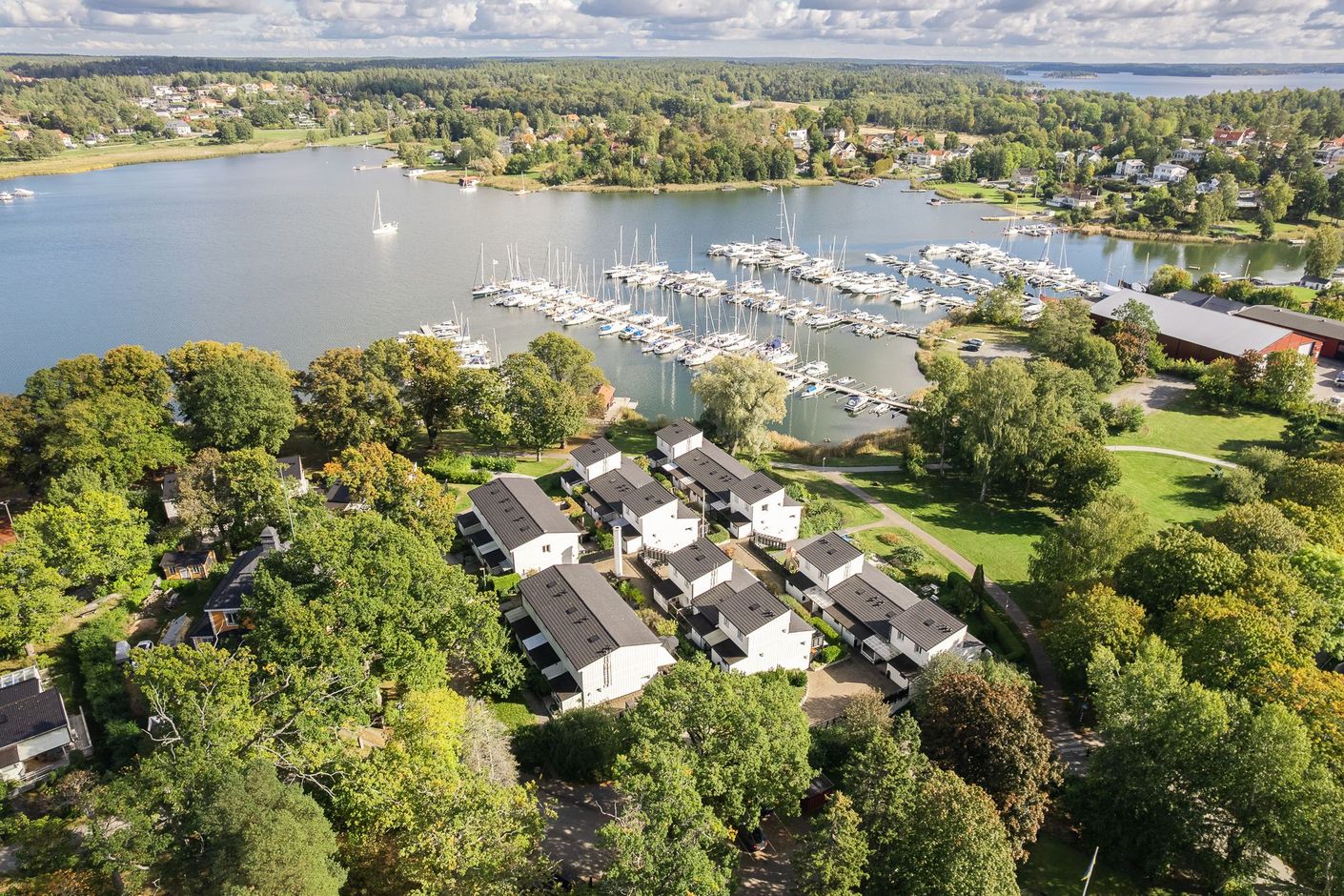 Bostadsområdet från ovan