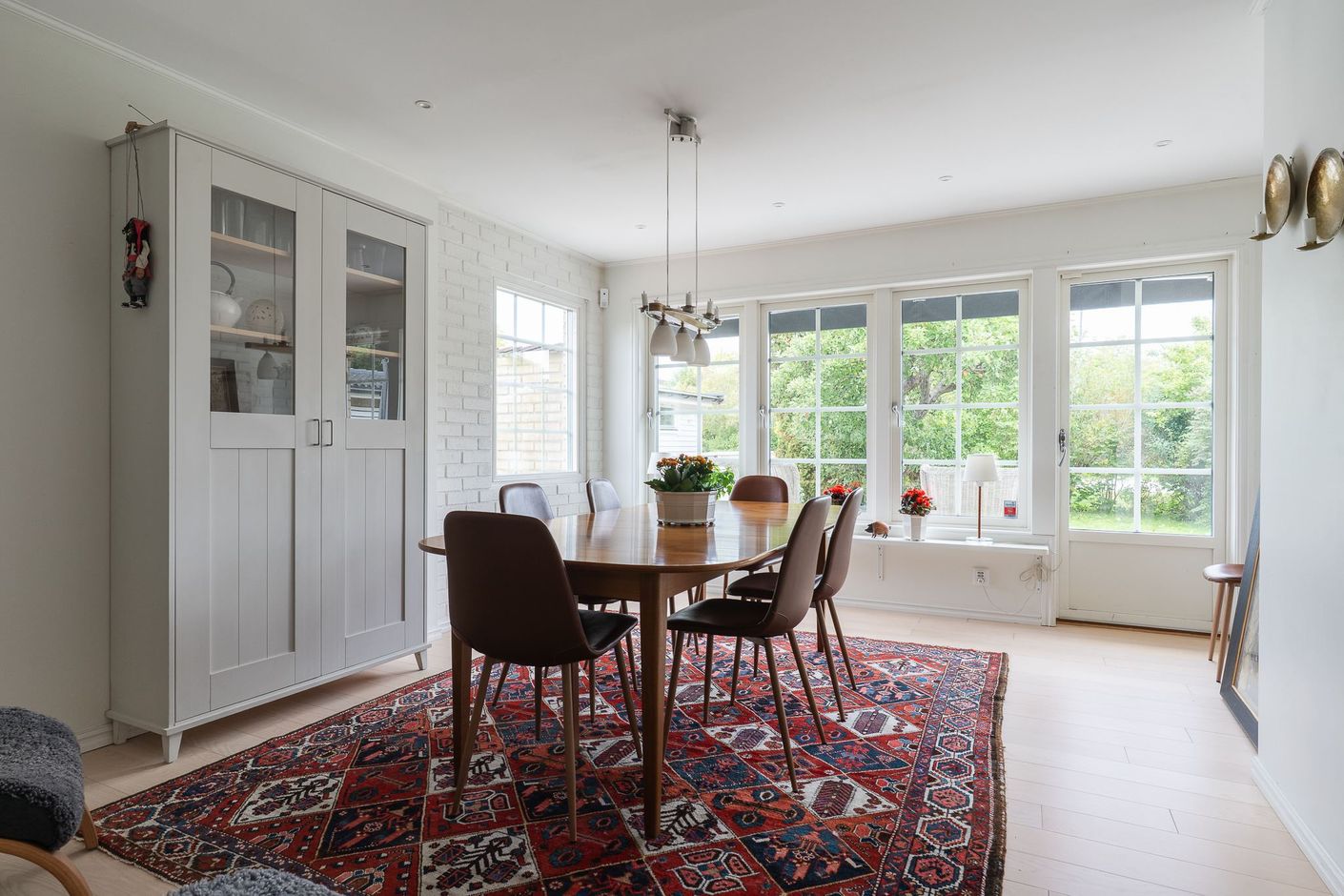 Inbjudande matplats för umgänge