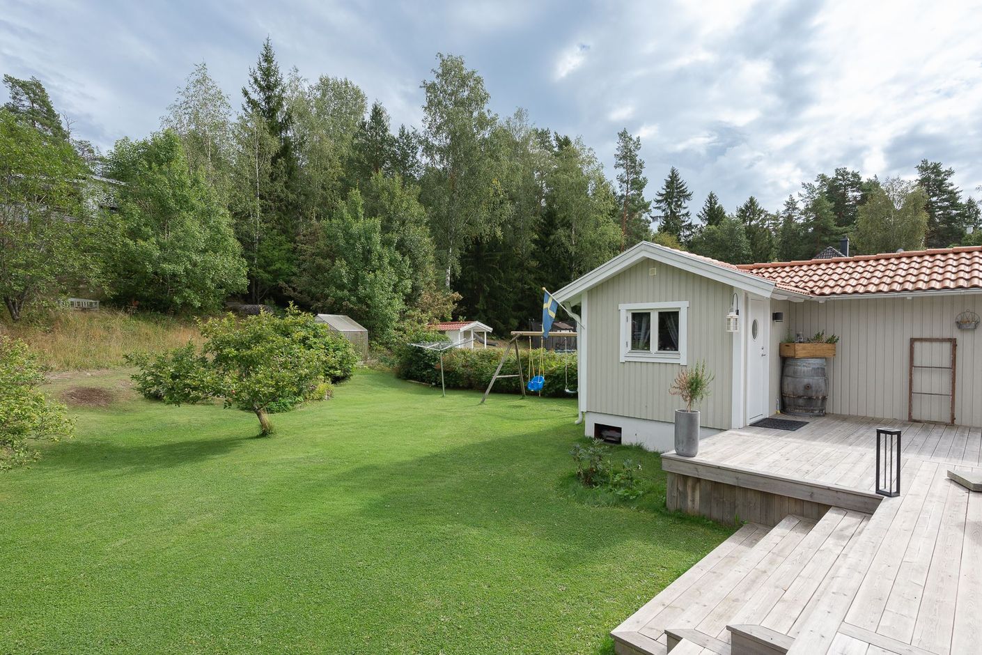 Trädgården blir en naturlig förlängning av hemmet