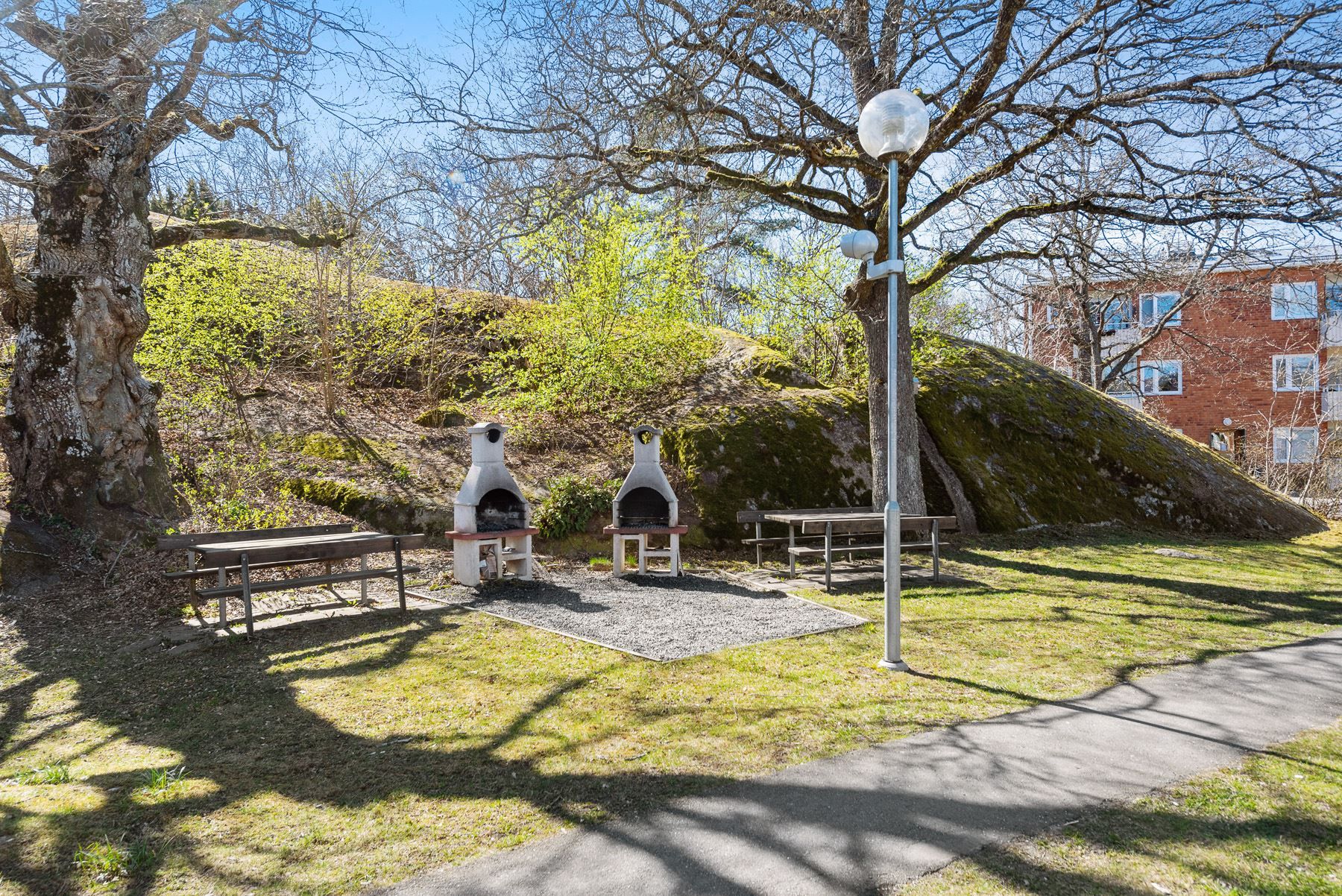 Grillplats på innergården