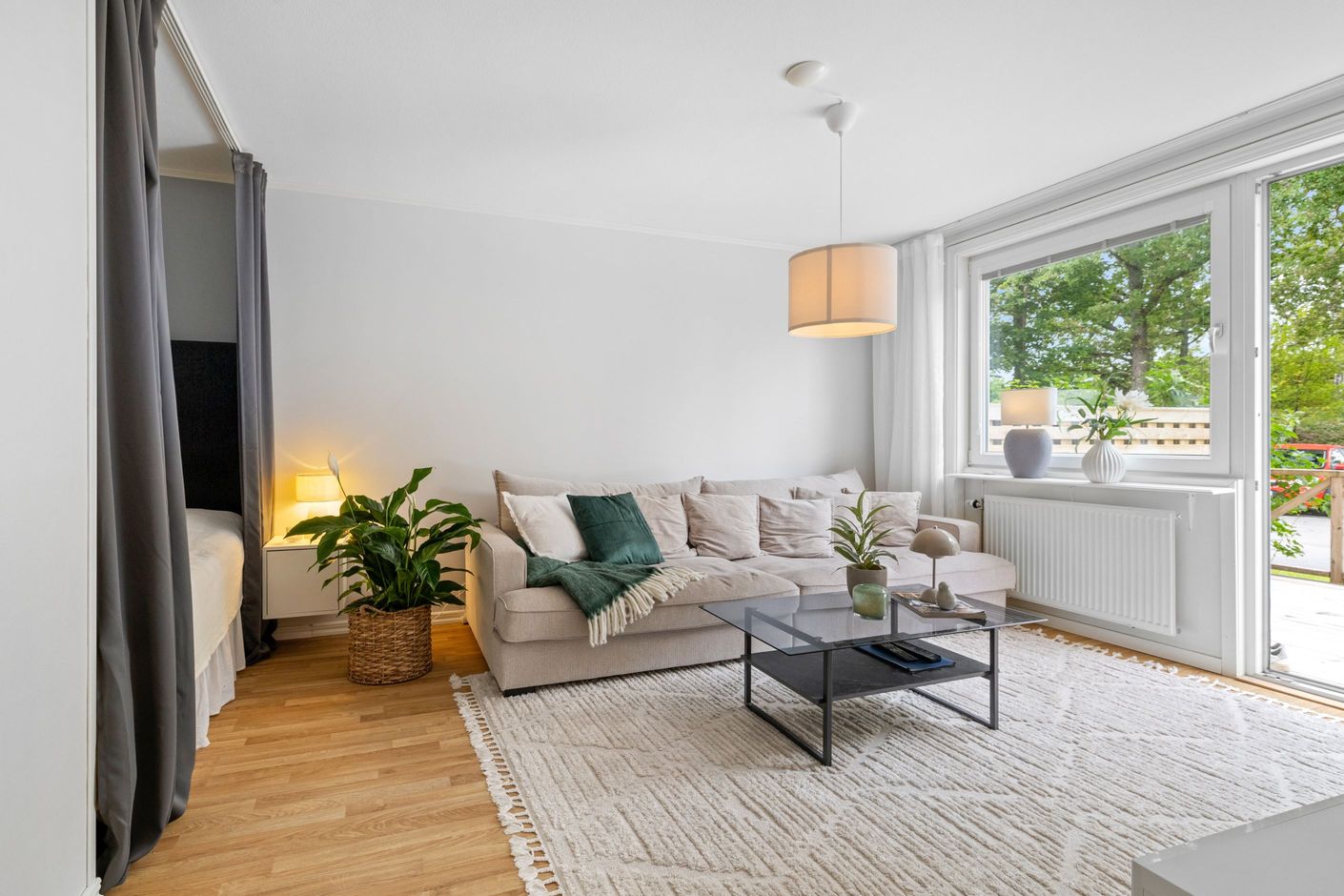 Trevlig planlösning med fint ljusinsläpp