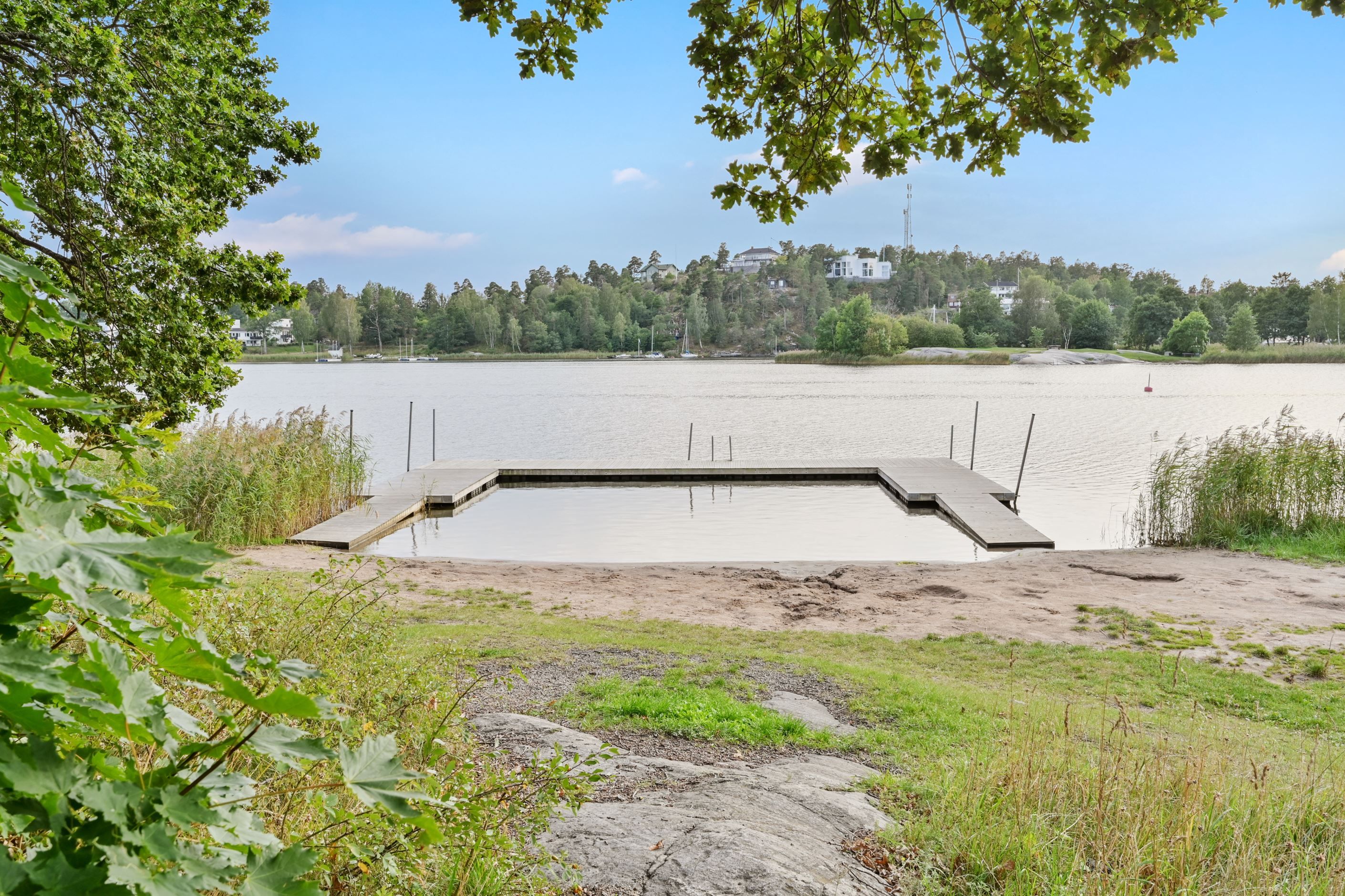 Gångavstånd till badplatsen Fiskartorpet