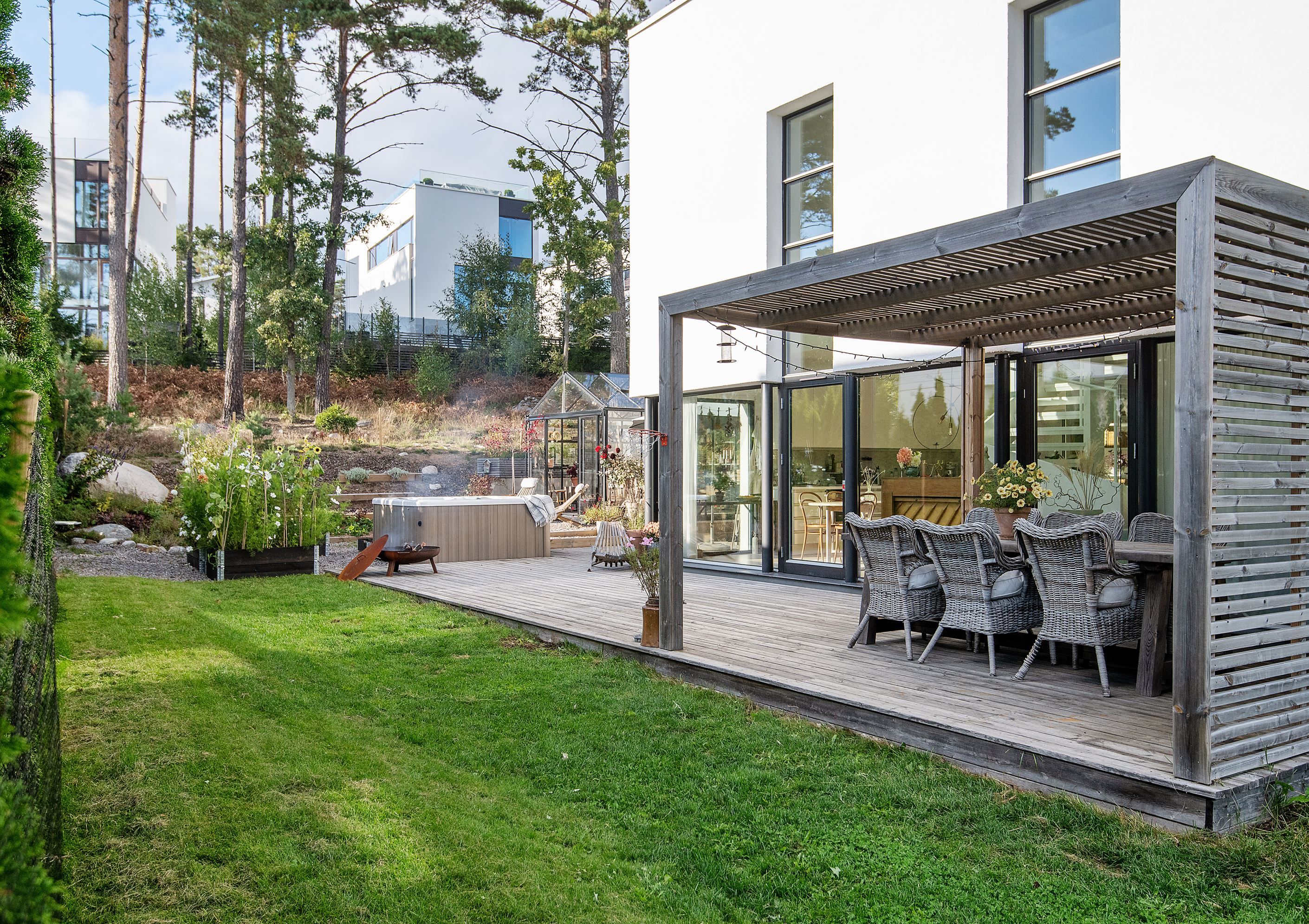 Mysig pergola
