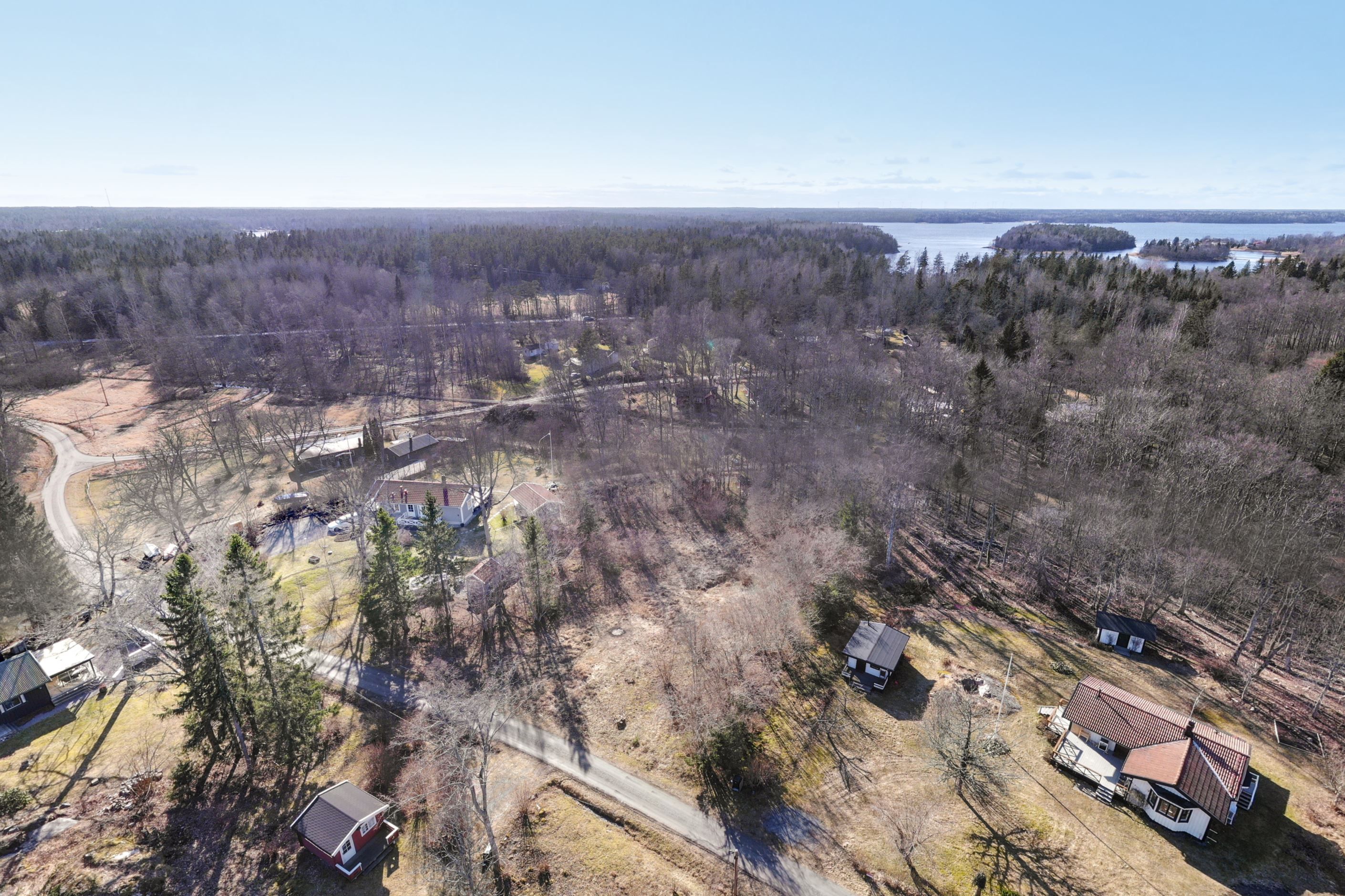 Flygfoto över tomten