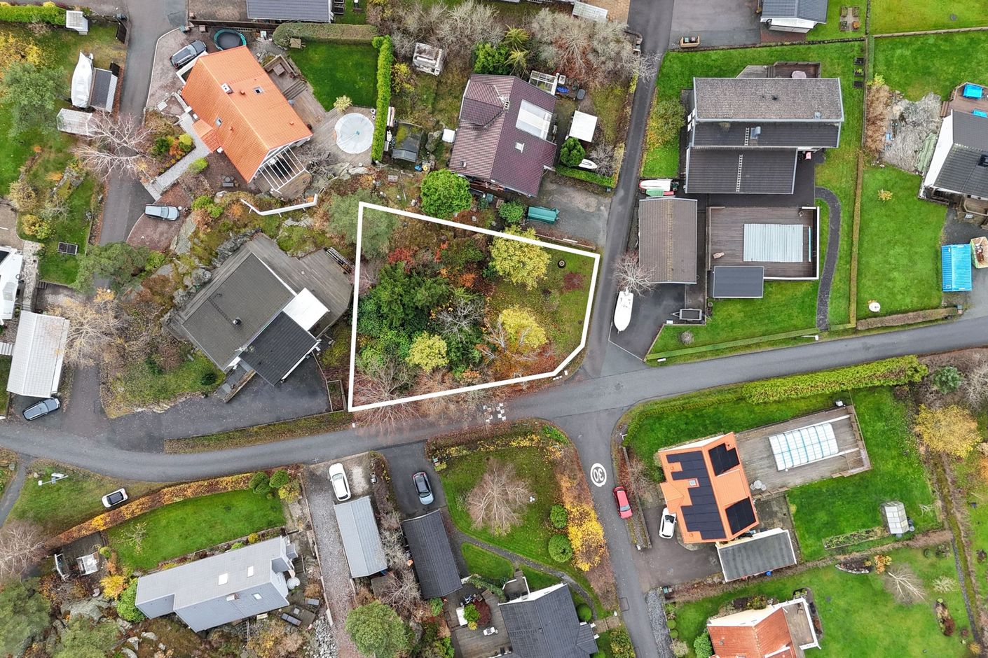 Tomtmarkering kan avvika från ordinarie tomtmarkering