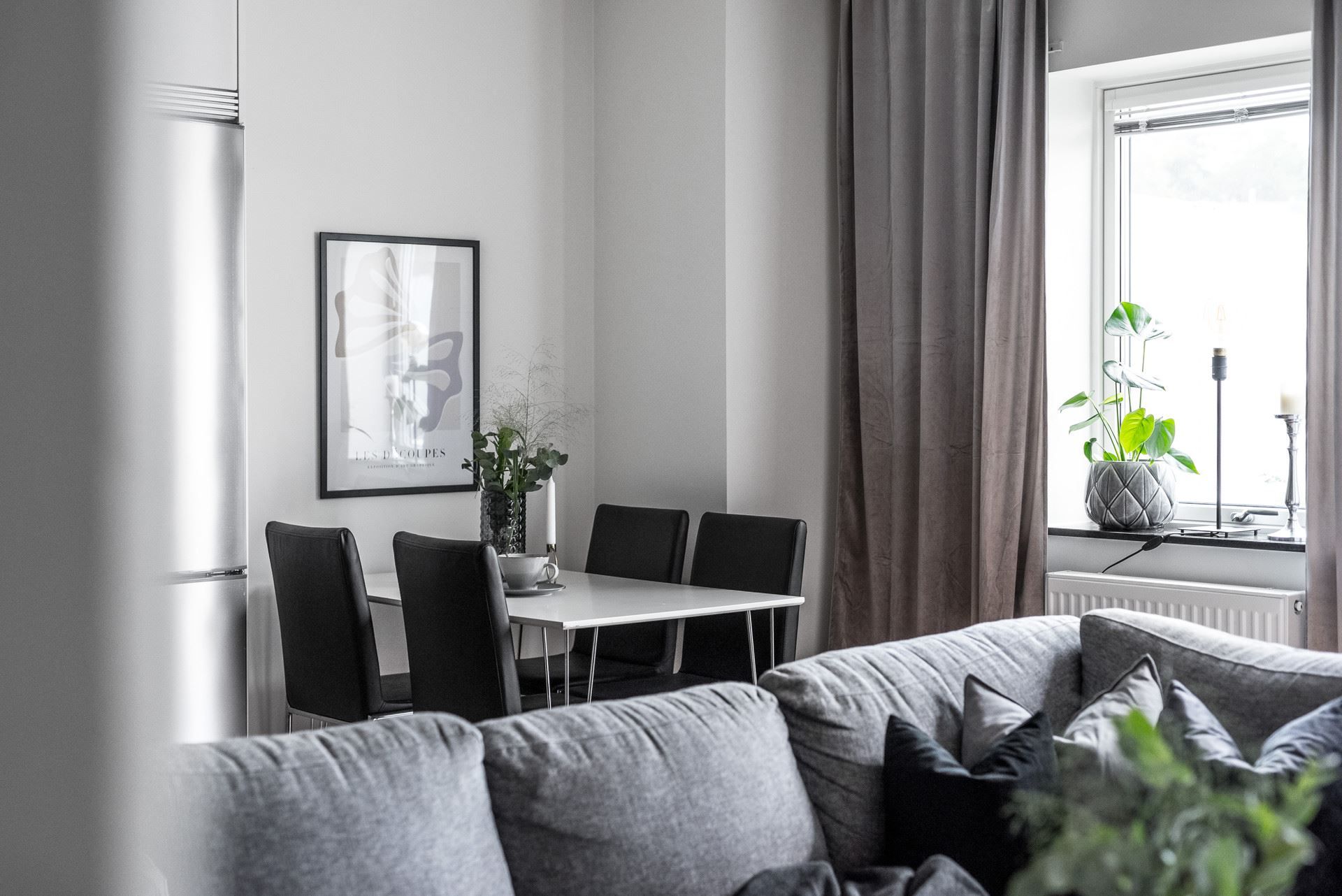 Trevlig matplats med ljusinsläpp